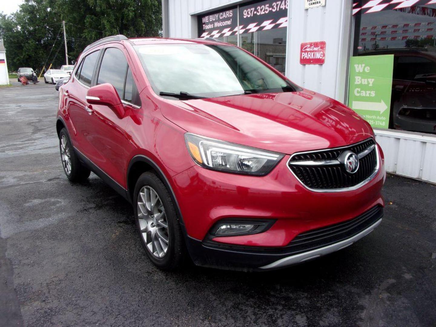 2017 RED BUICK ENCORE SPORT TOURING (KL4CJ1SB7HB) with an 1.4L engine, Automatic transmission, located at 501 E. Columbia St., Springfield, OH, 45503, (800) 262-7122, 39.925262, -83.801796 - ***1-Owner***Clean Carfax***New Front and Rear Pads and Rotors***SPORT TOURING***Serviced and detailed*** Jay North Auto has offered hand picked vehicles since 1965! Our customer's enjoy a NO pressure buying experience with a small town feel. All of our vehicles get fully inspected and detailed. - Photo#2