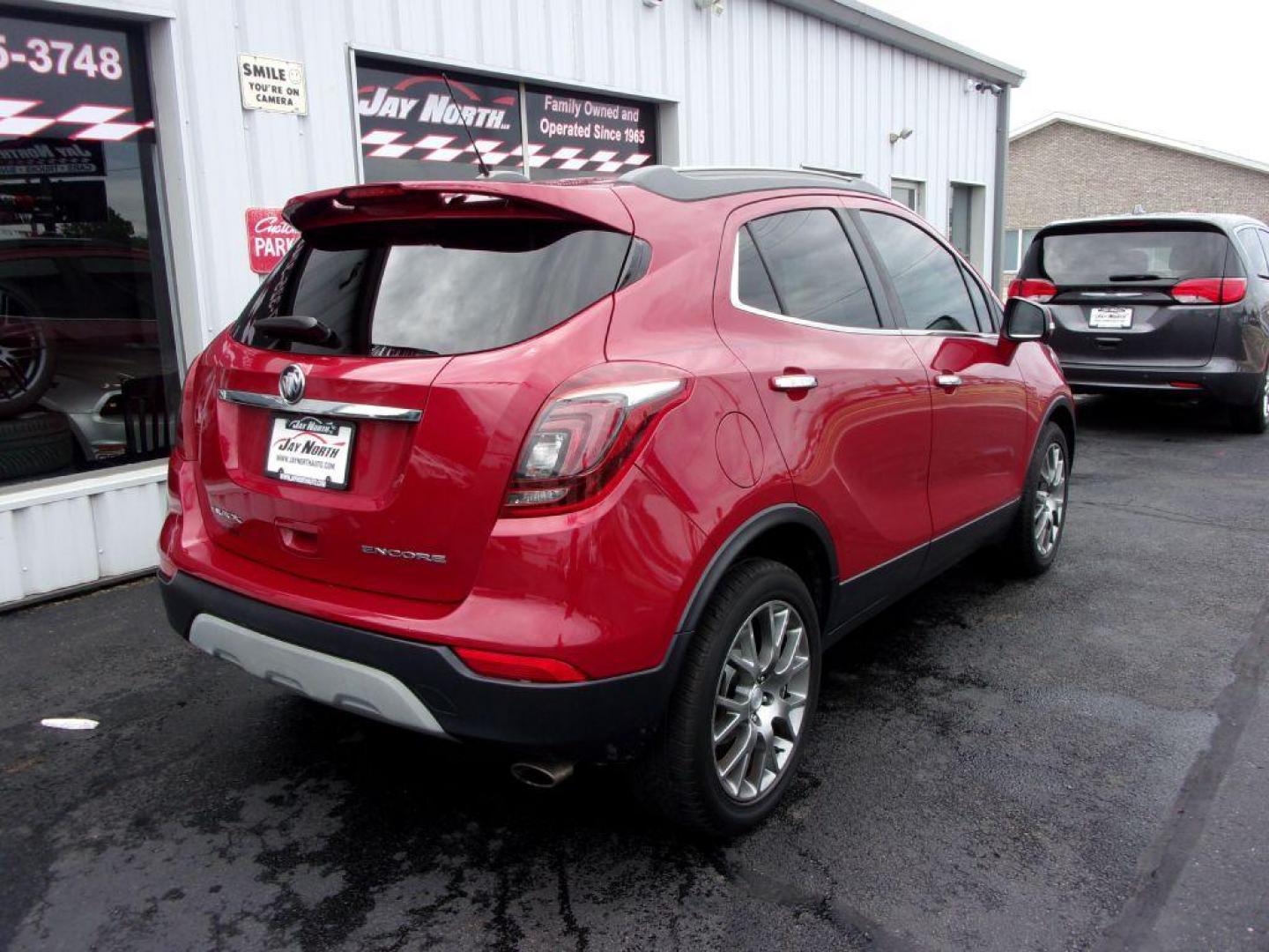 2017 RED BUICK ENCORE SPORT TOURING (KL4CJ1SB7HB) with an 1.4L engine, Automatic transmission, located at 501 E. Columbia St., Springfield, OH, 45503, (800) 262-7122, 39.925262, -83.801796 - ***1-Owner***Clean Carfax***New Front and Rear Pads and Rotors***SPORT TOURING***Serviced and detailed*** Jay North Auto has offered hand picked vehicles since 1965! Our customer's enjoy a NO pressure buying experience with a small town feel. All of our vehicles get fully inspected and detailed. - Photo#3