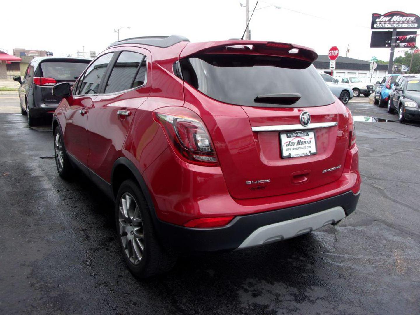 2017 RED BUICK ENCORE SPORT TOURING (KL4CJ1SB7HB) with an 1.4L engine, Automatic transmission, located at 501 E. Columbia St., Springfield, OH, 45503, (800) 262-7122, 39.925262, -83.801796 - ***1-Owner***Clean Carfax***New Front and Rear Pads and Rotors***SPORT TOURING***Serviced and detailed*** Jay North Auto has offered hand picked vehicles since 1965! Our customer's enjoy a NO pressure buying experience with a small town feel. All of our vehicles get fully inspected and detailed. - Photo#5