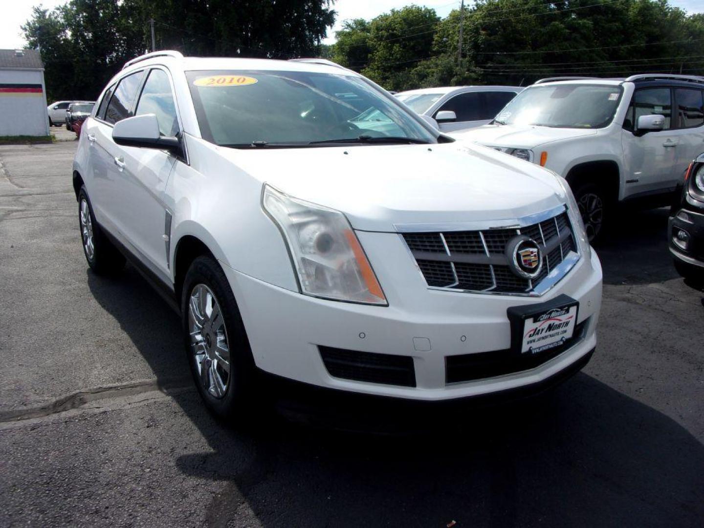 2010 WHITE CADILLAC SRX LUXURY COLLECTION (3GYFNAEY6AS) with an 3.0L engine, Automatic transmission, located at 501 E. Columbia St., Springfield, OH, 45503, (800) 262-7122, 39.925262, -83.801796 - Photo#2