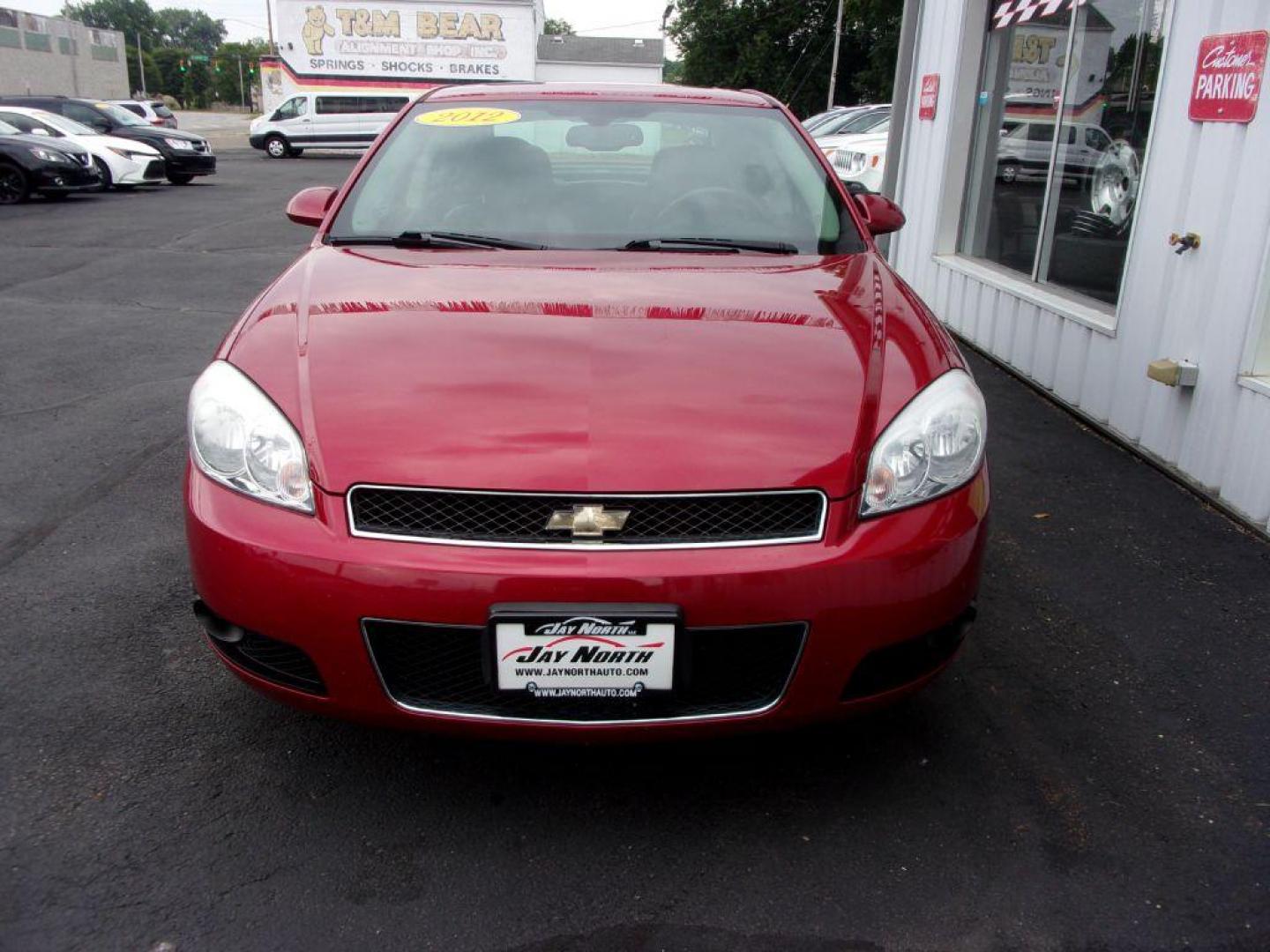 2012 RED CHEVROLET IMPALA LTZ (2G1WC5E38C1) with an 3.6L engine, Automatic transmission, located at 501 E. Columbia St., Springfield, OH, 45503, (800) 262-7122, 39.925262, -83.801796 - ***LOEADED***Heated Leather Seating***LTZ***Moonroof***Remote Start***Serviced and Detailed*** Jay North Auto has offered hand picked vehicles since 1965! Our customer's enjoy a NO pressure buying experience with a small town feel. All of our vehicles get fully inspected and detailed. We are a p - Photo#1