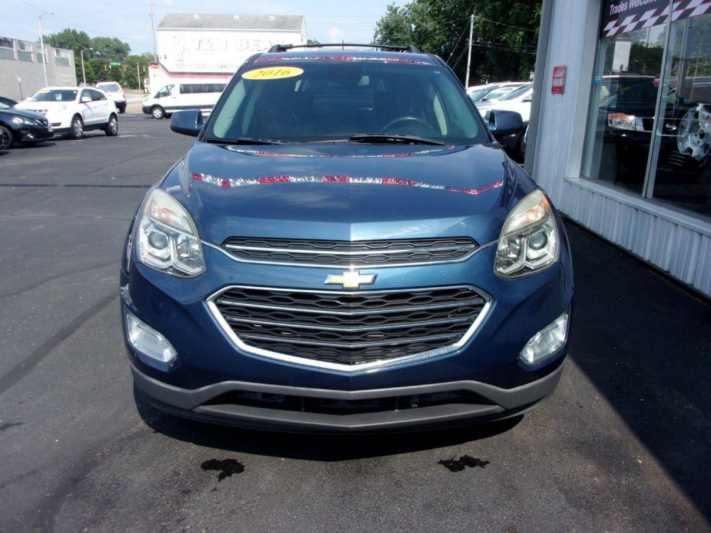 2016 BLUE CHEVROLET EQUINOX LT (2GNFLFEK3G6) with an 2.4L engine, Automatic transmission, located at 501 E. Columbia St., Springfield, OH, 45503, (800) 262-7122, 39.925262, -83.801796 - Photo#1