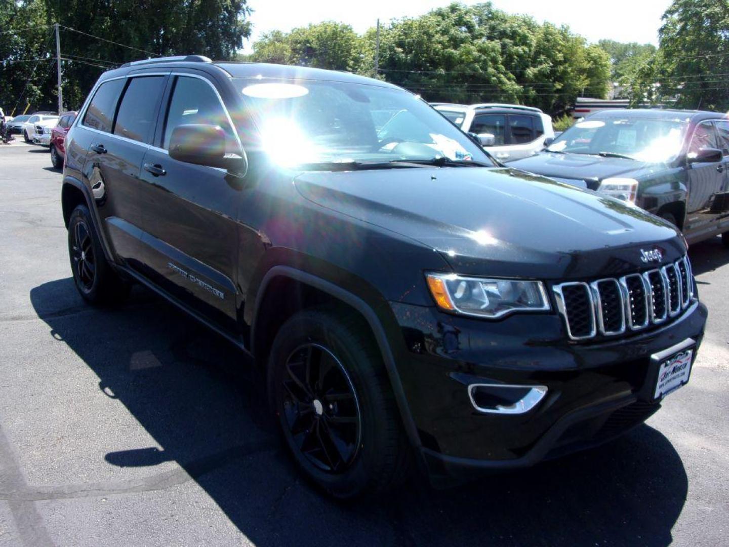 2017 BLACK JEEP GRAND CHEROKEE LAREDO (1C4RJFAG9HC) with an 3.6L engine, Automatic transmission, located at 501 E. Columbia St., Springfield, OH, 45503, (800) 262-7122, 39.925262, -83.801796 - Photo#1