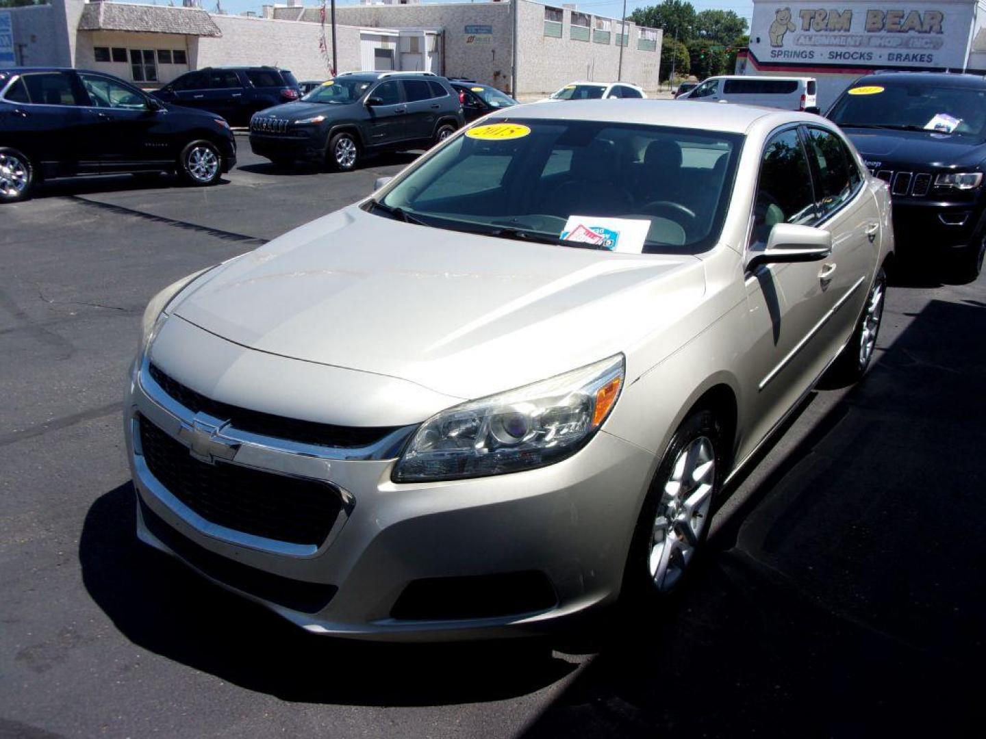 2015 GOLD CHEVROLET MALIBU 1LT (1G11C5SL0FF) with an 2.5L engine, Automatic transmission, located at 501 E. Columbia St., Springfield, OH, 45503, (800) 262-7122, 39.925262, -83.801796 - Photo#3