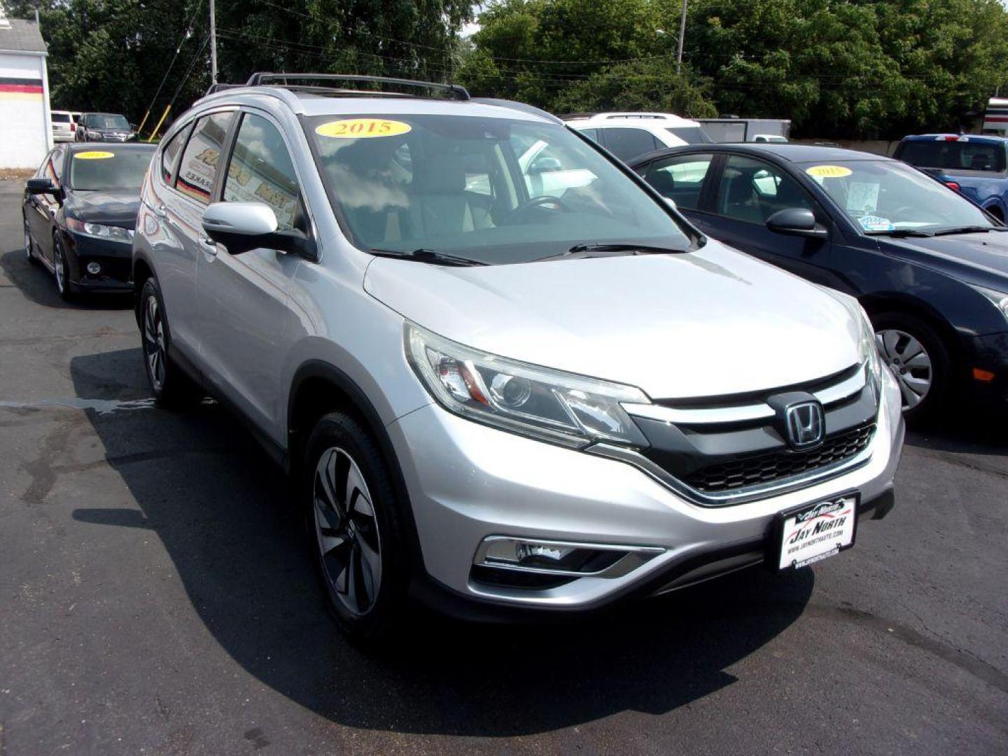 2015 SILVER HONDA CR-V TOURING (5J6RM4H92FL) with an 2.4L engine, Continuously Variable transmission, located at 501 E. Columbia St., Springfield, OH, 45503, (800) 262-7122, 39.925262, -83.801796 - *** 1 Owner Clean CarFax *** Updated Timing Chain and Phaser *** New Tires *** EX-L *** Touring *** AWD *** Back Up Camera *** Moonroof *** Loaded *** Jay North Auto has offered hand picked vehicles since 1965! Our customer's enjoy a NO pressure buying experience with a small town feel. All of - Photo#2