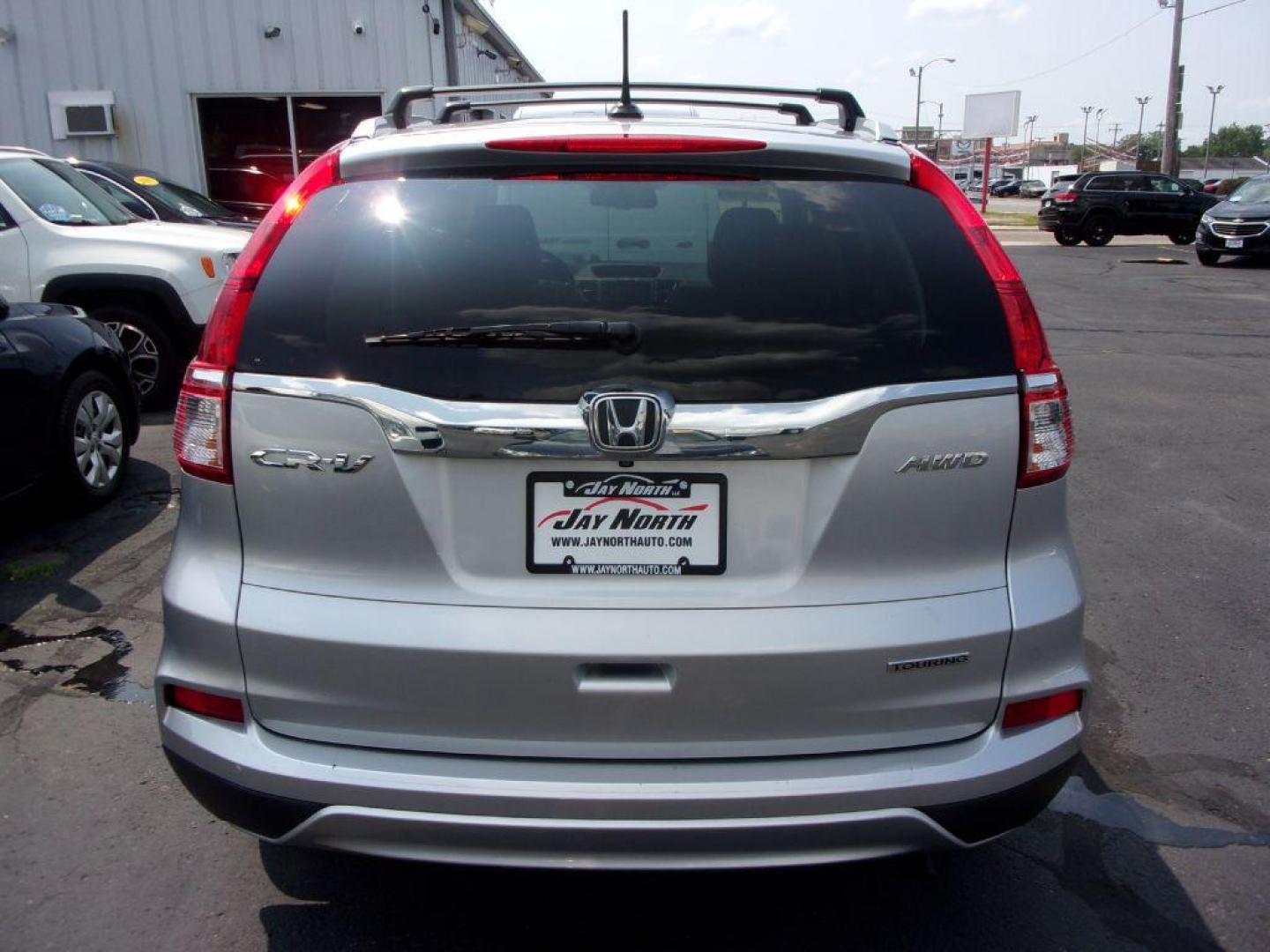 2015 SILVER HONDA CR-V TOURING (5J6RM4H92FL) with an 2.4L engine, Continuously Variable transmission, located at 501 E. Columbia St., Springfield, OH, 45503, (800) 262-7122, 39.925262, -83.801796 - *** 1 Owner Clean CarFax *** Updated Timing Chain and Phaser *** New Tires *** EX-L *** Touring *** AWD *** Back Up Camera *** Moonroof *** Loaded *** Jay North Auto has offered hand picked vehicles since 1965! Our customer's enjoy a NO pressure buying experience with a small town feel. All of - Photo#4