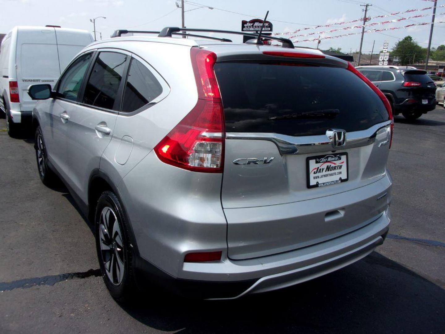 2015 SILVER HONDA CR-V TOURING (5J6RM4H92FL) with an 2.4L engine, Continuously Variable transmission, located at 501 E. Columbia St., Springfield, OH, 45503, (800) 262-7122, 39.925262, -83.801796 - *** 1 Owner Clean CarFax *** Updated Timing Chain and Phaser *** New Tires *** EX-L *** Touring *** AWD *** Back Up Camera *** Moonroof *** Loaded *** Jay North Auto has offered hand picked vehicles since 1965! Our customer's enjoy a NO pressure buying experience with a small town feel. All of - Photo#5