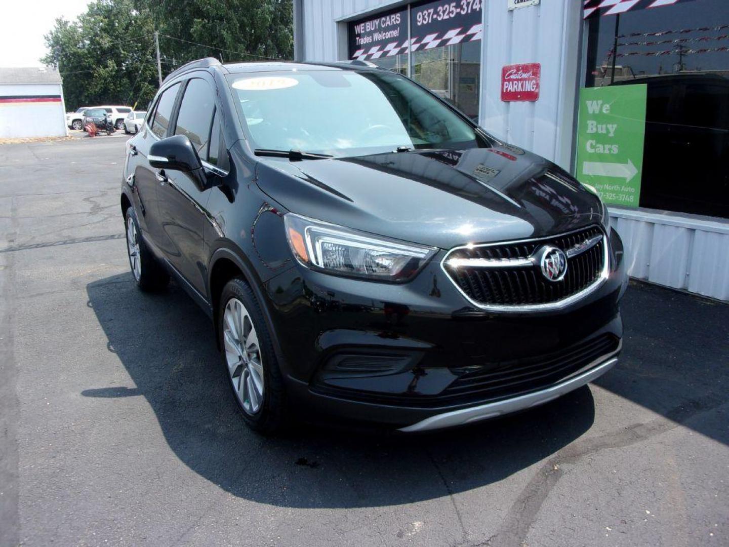 2019 BLACK BUICK ENCORE PREFERRED (KL4CJASB6KB) with an 1.4L engine, Automatic transmission, located at 501 E. Columbia St., Springfield, OH, 45503, (800) 262-7122, 39.925262, -83.801796 - ***1-Owner***Clean Carfax***Preferred***New Tires***New Front and Rear Pads and Rotors***Serviced and Detailed*** Jay North Auto has offered hand picked vehicles since 1965! Our customer's enjoy a NO pressure buying experience with a small town feel. All of our vehicles get fully inspected and d - Photo#2