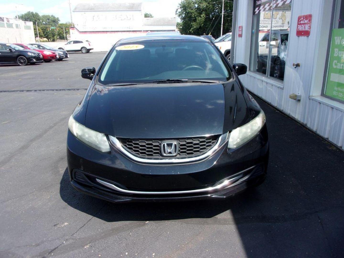 2015 BLACK HONDA CIVIC LX (19XFB2E55FE) with an 1.8L engine, 5-Speed Manual transmission, located at 501 E. Columbia St., Springfield, OH, 45503, (800) 262-7122, 39.925262, -83.801796 - *** LX *** 5 Speed Manual *** Serviced and Detailed *** Jay North Auto has offered hand picked vehicles since 1965! Our customer's enjoy a NO pressure buying experience with a small town feel. All of our vehicles get fully inspected and detailed. We are a preferred dealer for many local credit - Photo#1