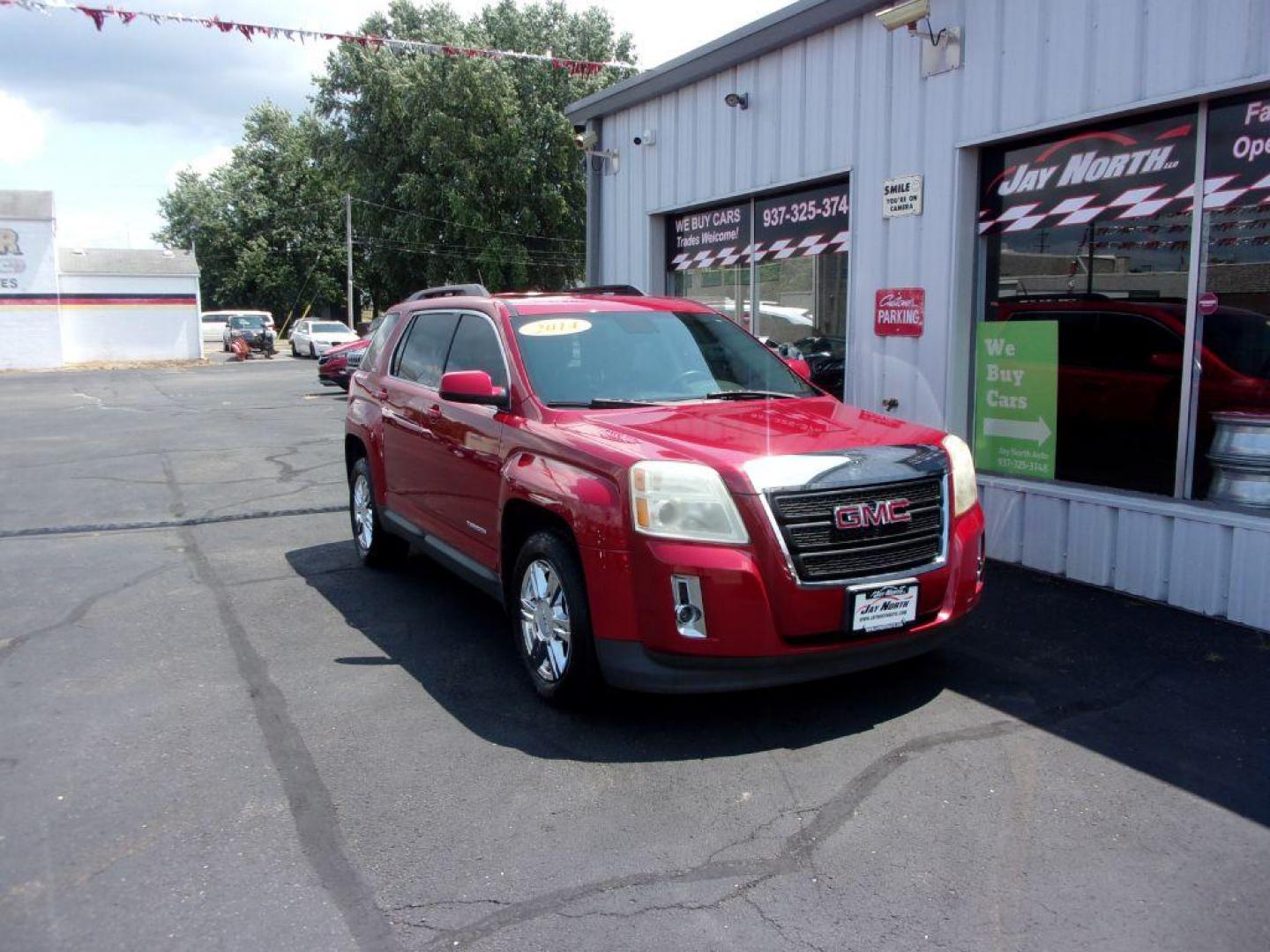 2014 RED GMC TERRAIN SLE (2GKALREK0E6) with an 2.4L engine, Automatic transmission, located at 501 E. Columbia St., Springfield, OH, 45503, (800) 262-7122, 39.925262, -83.801796 - *** New Tires *** 1 Owner *** Updated Timing and Serviced *** SLE *** FWD *** Moonroof *** Jay North Auto has offered hand picked vehicles since 1965! Our customer's enjoy a NO pressure buying experience with a small town feel. All of our vehicles get fully inspected and detailed. We are a pref - Photo#2