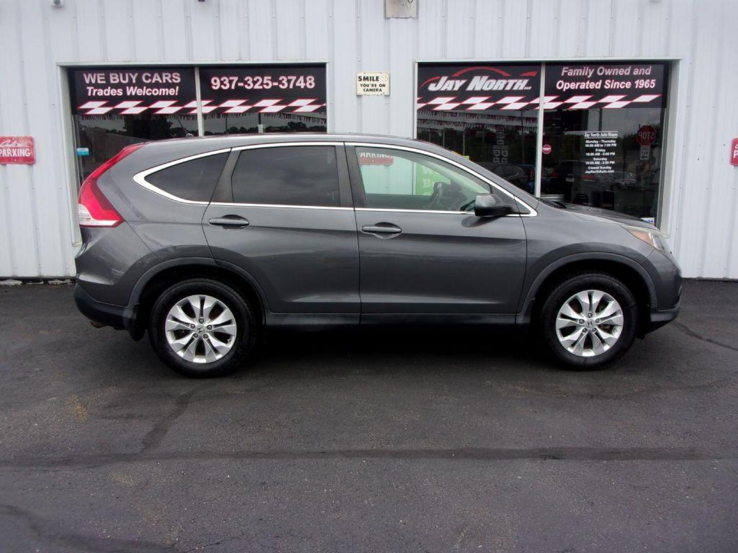 2013 GRAY HONDA CR-V EX (2HKRM4H56DH) with an 2.4L engine, Automatic transmission, located at 501 E. Columbia St., Springfield, OH, 45503, (800) 262-7122, 39.925262, -83.801796 - Photo#0