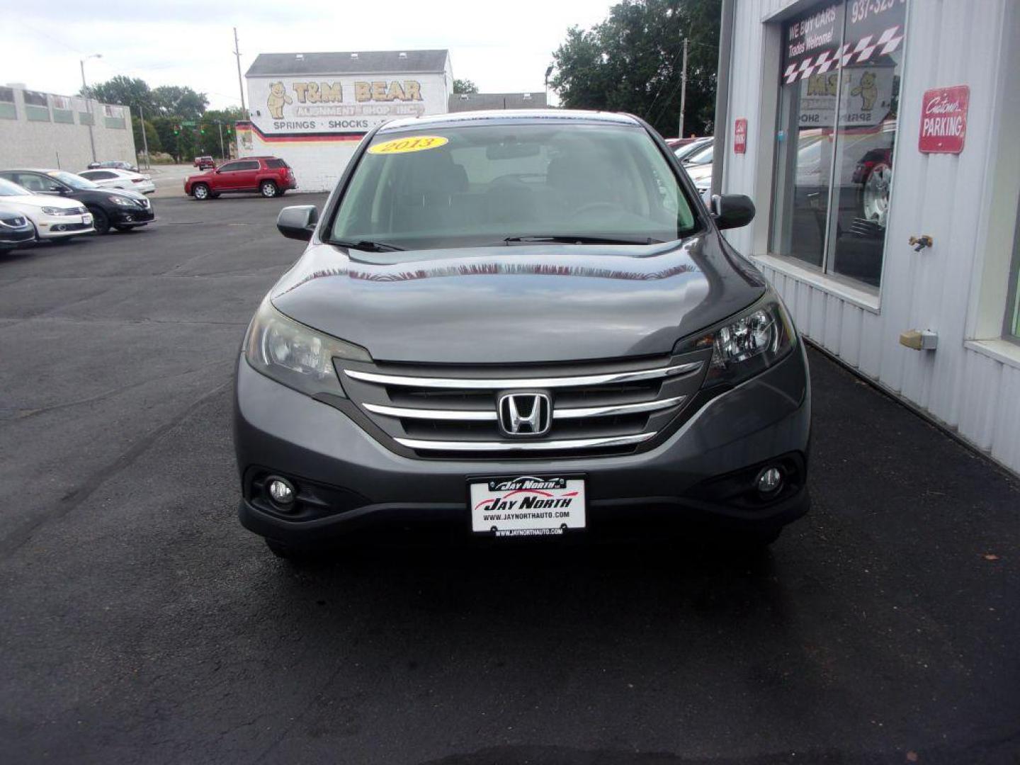 2013 GRAY HONDA CR-V EX (2HKRM4H56DH) with an 2.4L engine, Automatic transmission, located at 501 E. Columbia St., Springfield, OH, 45503, (800) 262-7122, 39.925262, -83.801796 - Photo#1