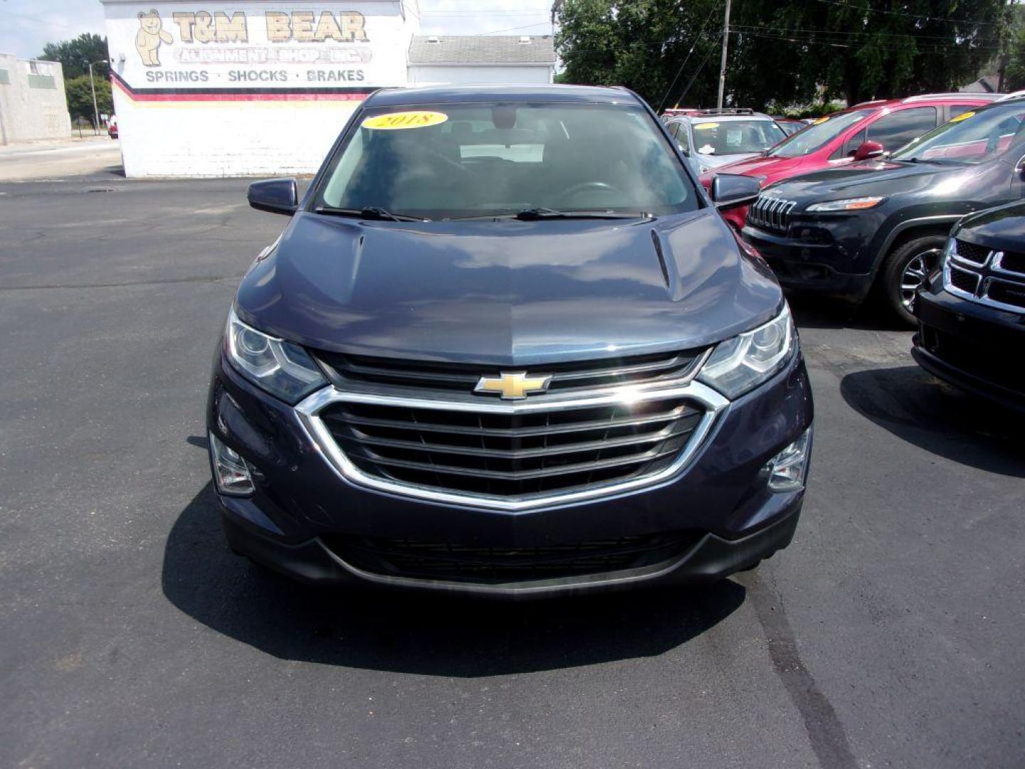 2018 BLUE CHEVROLET EQUINOX LT (3GNAXJEV4JS) with an 1.5L engine, Automatic transmission, located at 501 E. Columbia St., Springfield, OH, 45503, (800) 262-7122, 39.925262, -83.801796 - Photo#1