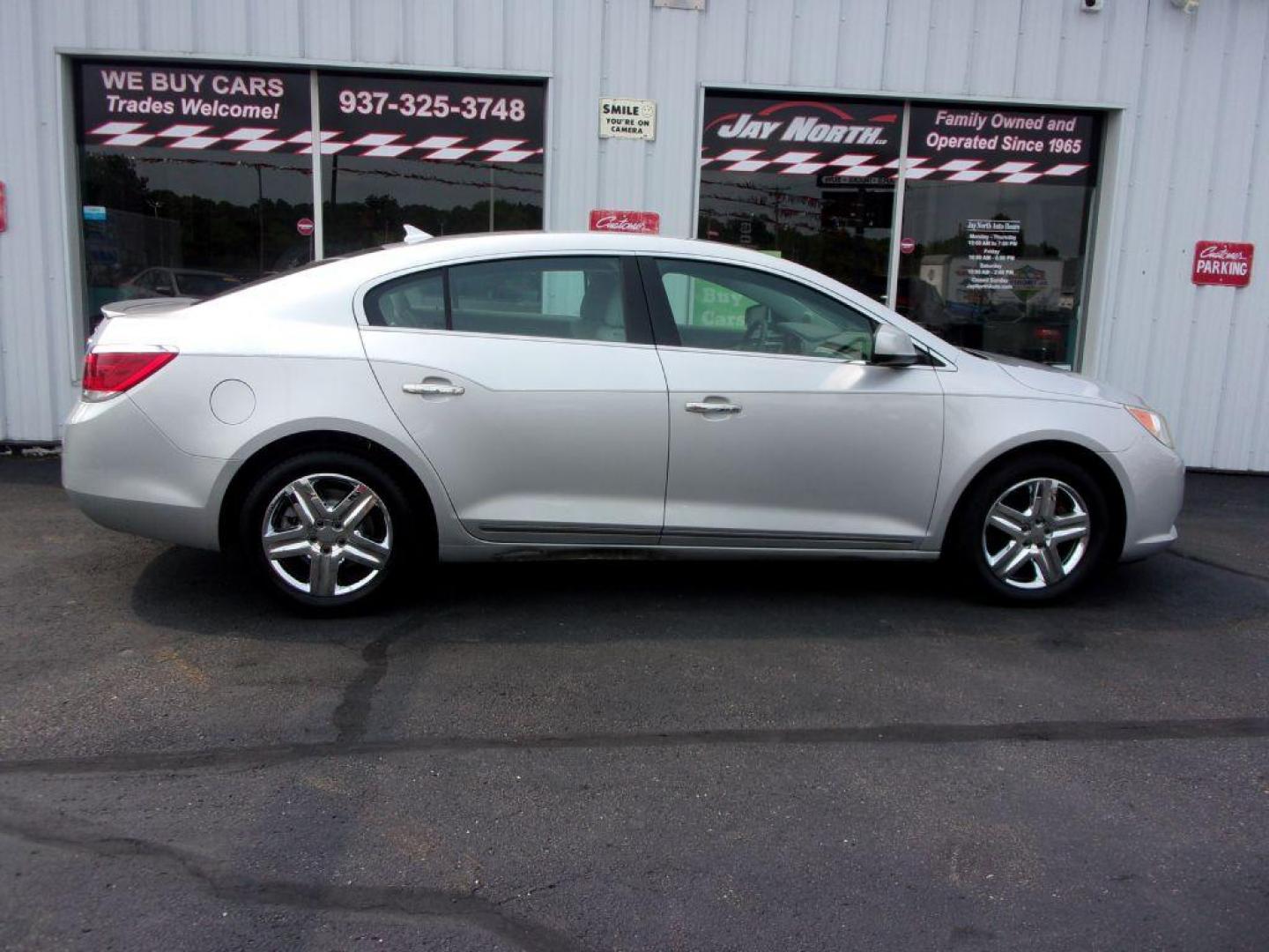 2011 SILVER BUICK LACROSSE CX (1G4GA5EC3BF) with an 2.4L engine, Automatic transmission, located at 501 E. Columbia St., Springfield, OH, 45503, (800) 262-7122, 39.925262, -83.801796 - *** Serviced and Detailed *** 34 Service Records on CarFax *** NICE! *** FWD 2.4L *** Jay North Auto has offered hand picked vehicles since 1965! Our customer's enjoy a NO pressure buying experience with a small town feel. All of our vehicles get fully inspected and detailed. We are a preferred - Photo#0