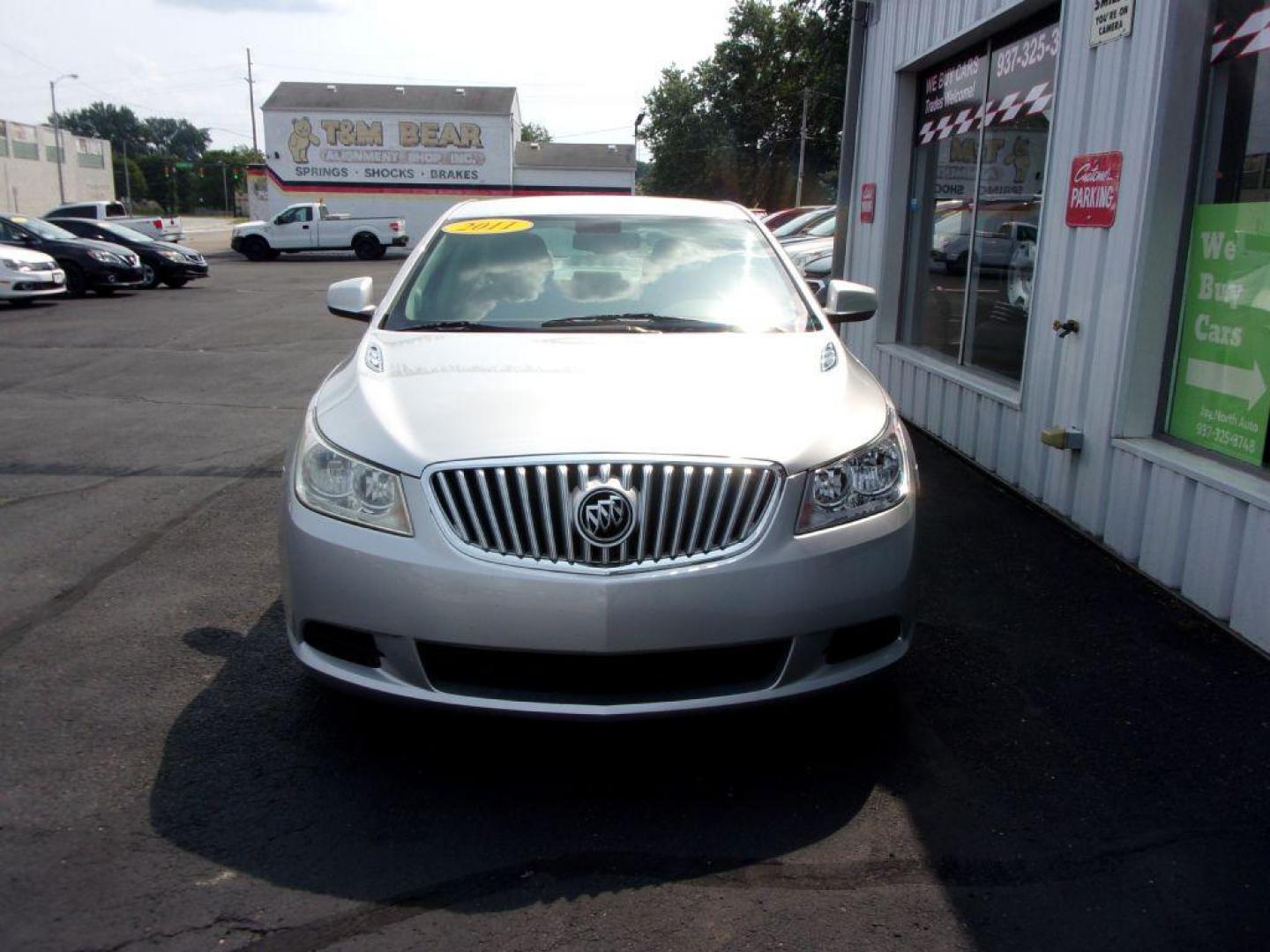 2011 SILVER BUICK LACROSSE CX (1G4GA5EC3BF) with an 2.4L engine, Automatic transmission, located at 501 E. Columbia St., Springfield, OH, 45503, (800) 262-7122, 39.925262, -83.801796 - *** Serviced and Detailed *** 34 Service Records on CarFax *** NICE! *** FWD 2.4L *** Jay North Auto has offered hand picked vehicles since 1965! Our customer's enjoy a NO pressure buying experience with a small town feel. All of our vehicles get fully inspected and detailed. We are a preferred - Photo#1