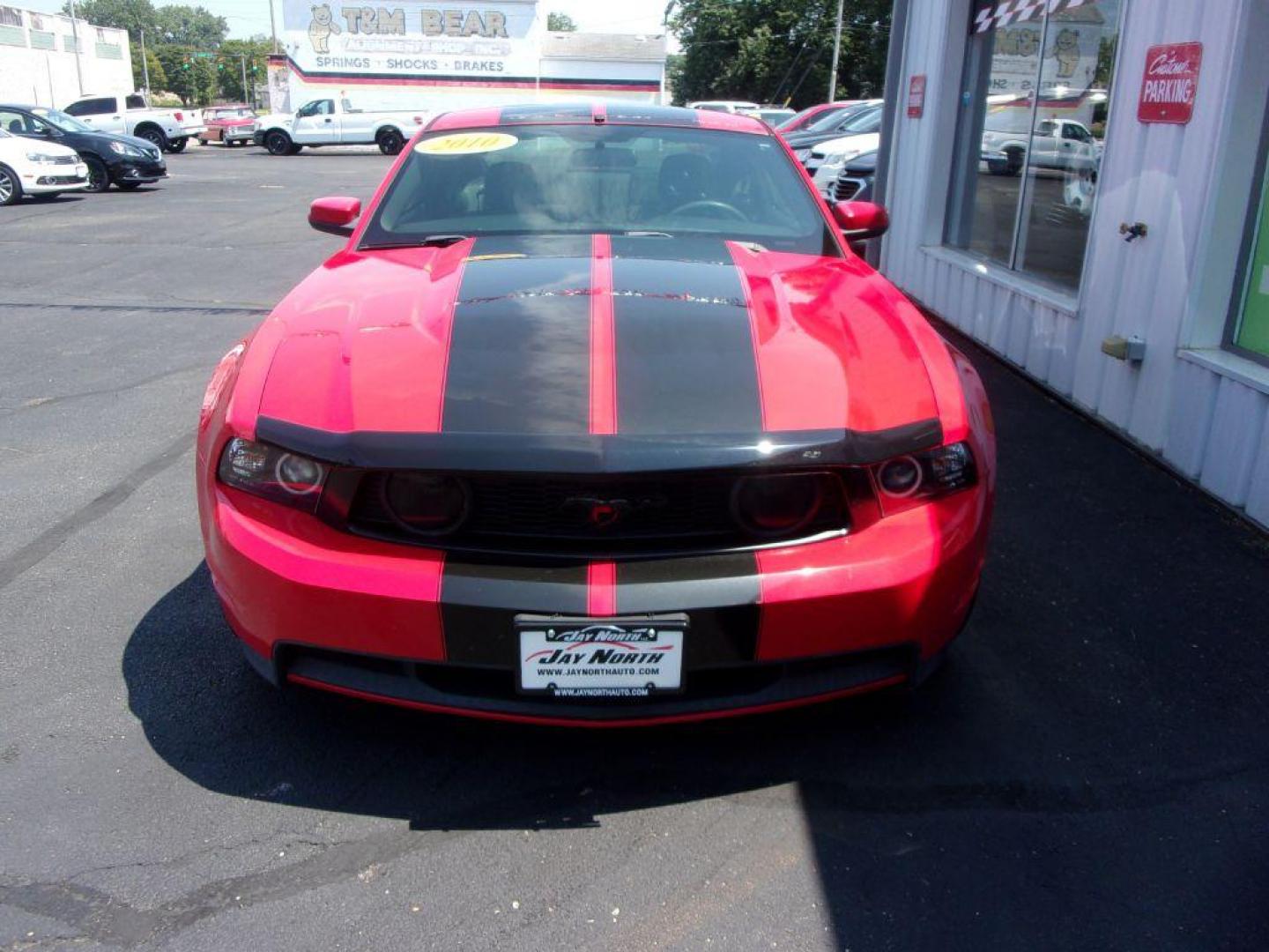 2010 RED FORD MUSTANG GT (1ZVBP8CHXA5) with an 4.6L engine, 5-Speed Manual transmission, located at 501 E. Columbia St., Springfield, OH, 45503, (800) 262-7122, 39.925262, -83.801796 - Photo#1