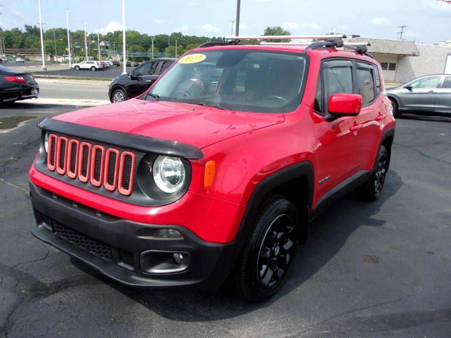 2017 RED JEEP RENEGADE LATITUDE (ZACCJBBB9HP) with an 2.4L engine, Automatic transmission, located at 501 E. Columbia St., Springfield, OH, 45503, (800) 262-7122, 39.925262, -83.801796 - ***New Tires***Heated Seats***Heated Steering Wheel***Power Drivers Seat***New Front and Rear Pads and Rotors***Serviced and Detailed*** Jay North Auto has offered hand picked vehicles since 1965! Our customer's enjoy a NO pressure buying experience with a small town feel. All of our vehicles ge - Photo#6