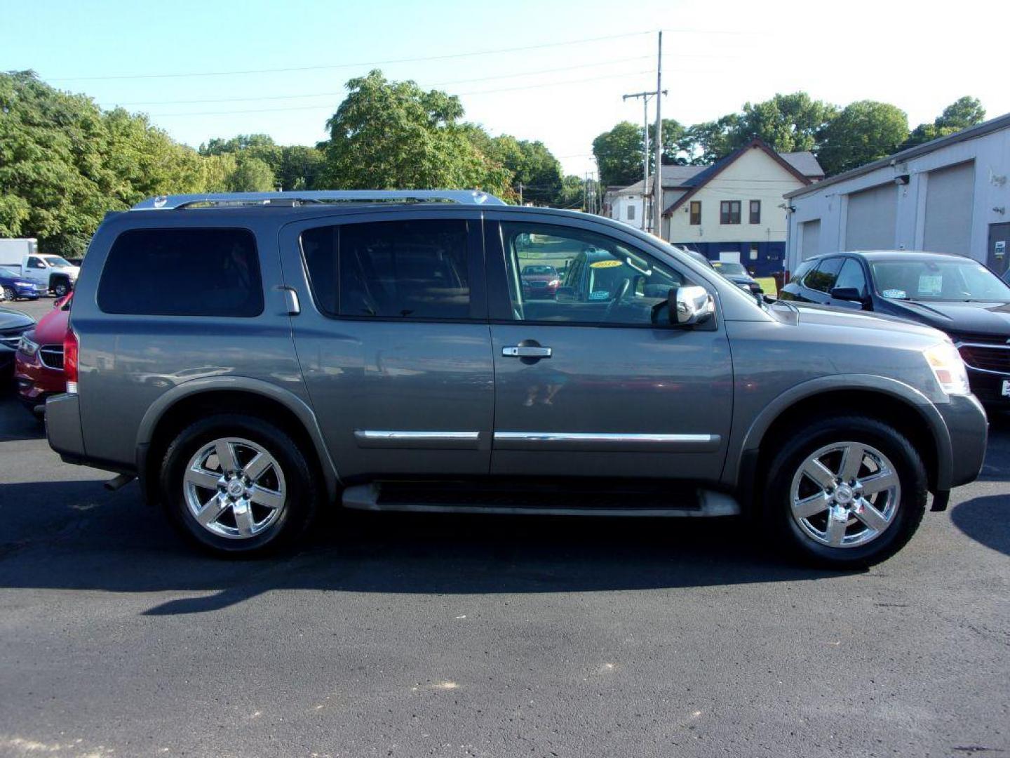 2014 GRAY NISSAN ARMADA PLATINUM (5N1AA0NC4EN) with an 5.6L engine, Automatic transmission, located at 501 E. Columbia St., Springfield, OH, 45503, (800) 262-7122, 39.925262, -83.801796 - Photo#0