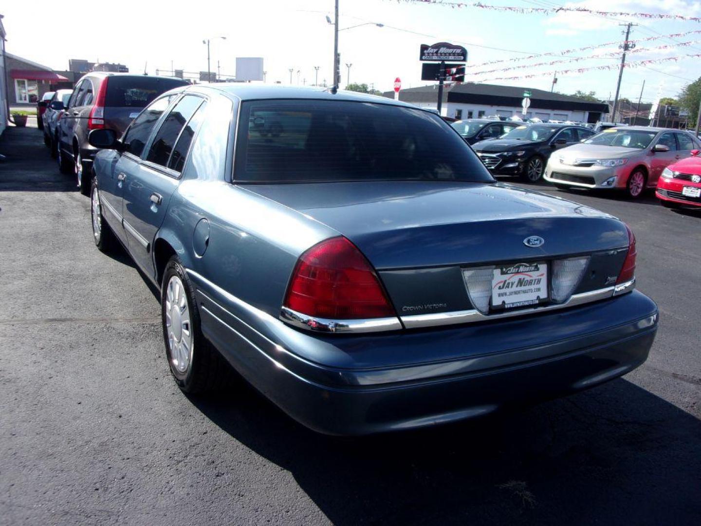 2010 BLUE FORD CROWN VICTORIA POLICE INTERCEPTOR (2FABP7BV1AX) with an 4.6L engine, Automatic transmission, located at 501 E. Columbia St., Springfield, OH, 45503, (800) 262-7122, 39.925262, -83.801796 - *** New Tires *** 1 Owner *** Texas Car *** Clean *** Serviced and Detailed *** Police Interceptor *** Low Miles *** V8 *** One owner Police Interceptor Street Appearance Package that spent it's whole life in Texas and New Mexico until we purchased it. Absolutely spotless, rust free undercarriag - Photo#4