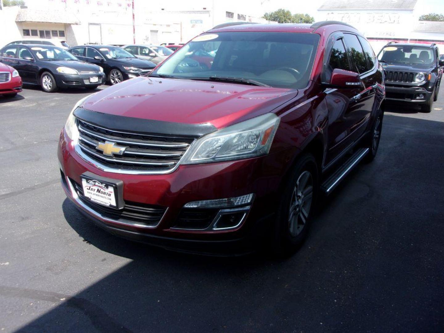 2015 RED CHEVROLET TRAVERSE LT (1GNKVGKDXFJ) with an 3.6L engine, Automatic transmission, located at 501 E. Columbia St., Springfield, OH, 45503, (800) 262-7122, 39.925262, -83.801796 - Photo#6