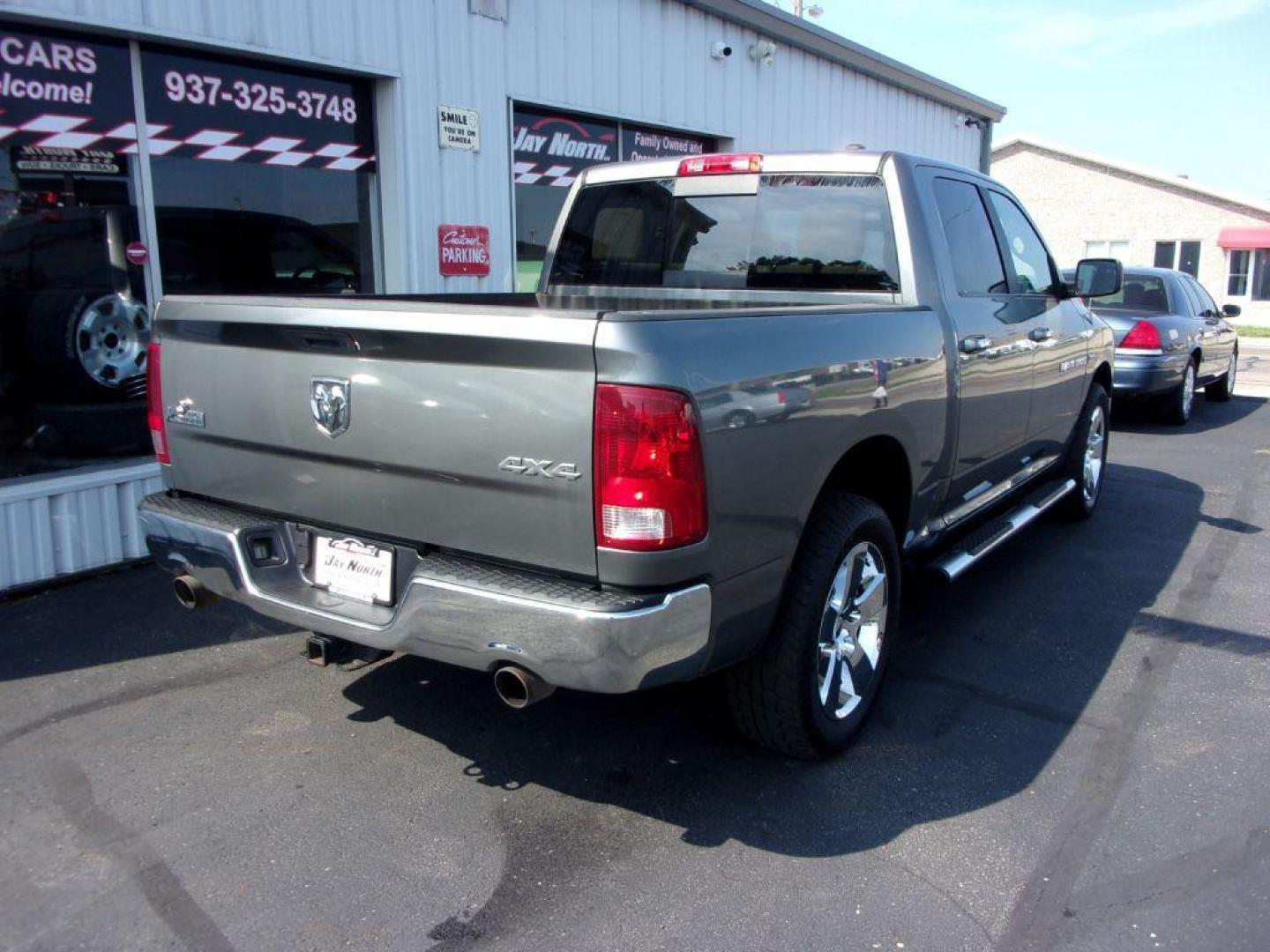 2012 GRAY DODGE RAM 1500 BIG HORN (1C6RD7LT9CS) with an 5.7L engine, Automatic transmission, located at 501 E. Columbia St., Springfield, OH, 45503, (800) 262-7122, 39.925262, -83.801796 - ***Clean Carfax***5.7L HEMI***V8***4X4***Spray in Bed Liner***SHARP***Serviced and Detailed*** Jay North Auto has offered hand picked vehicles since 1965! Our customer's enjoy a NO pressure buying experience with a small town feel. All of our vehicles get fully inspected and detailed. We are a p - Photo#3