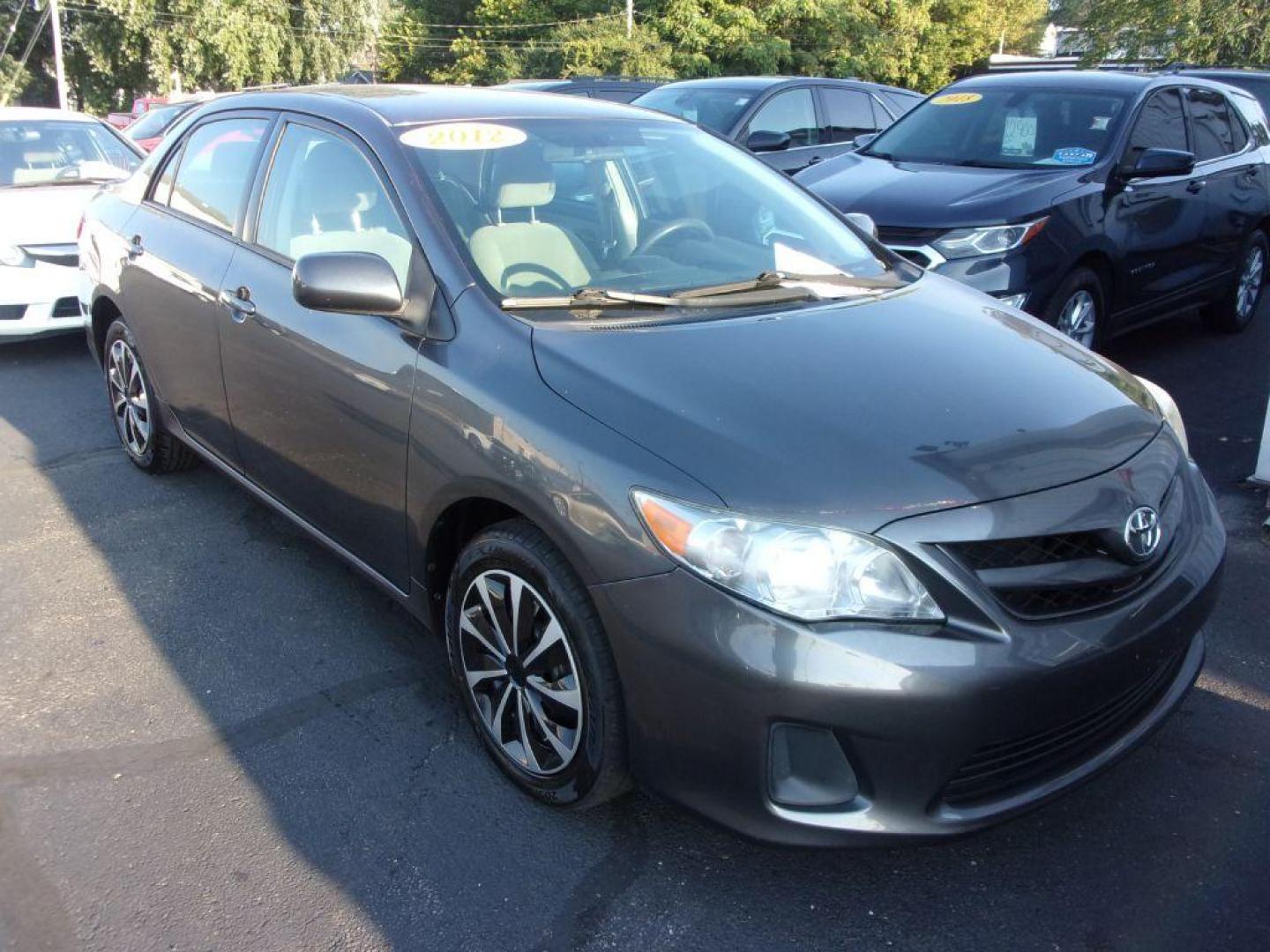 2012 GRAY TOYOTA COROLLA LE (2T1BU4EEXCC) with an 1.8L engine, Automatic transmission, located at 501 E. Columbia St., Springfield, OH, 45503, (800) 262-7122, 39.925262, -83.801796 - *** LE *** FWD *** Serviced and Detailed *** Jay North Auto has offered hand picked vehicles since 1965! Our customer's enjoy a NO pressure buying experience with a small town feel. All of our vehicles get fully inspected and detailed. We are a preferred dealer for many local credit unions and - Photo#1