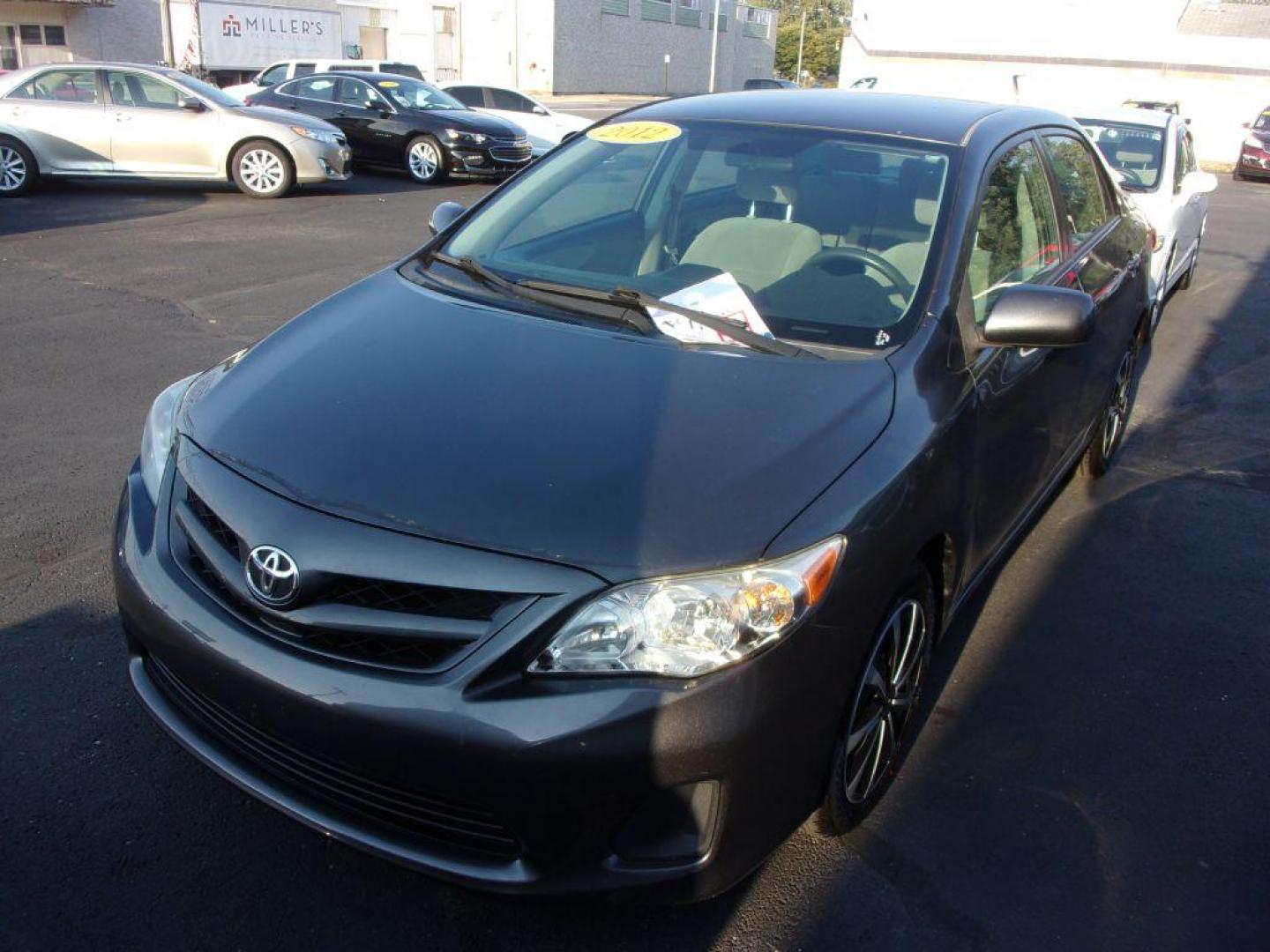 2012 GRAY TOYOTA COROLLA LE (2T1BU4EEXCC) with an 1.8L engine, Automatic transmission, located at 501 E. Columbia St., Springfield, OH, 45503, (800) 262-7122, 39.925262, -83.801796 - *** LE *** FWD *** Serviced and Detailed *** Jay North Auto has offered hand picked vehicles since 1965! Our customer's enjoy a NO pressure buying experience with a small town feel. All of our vehicles get fully inspected and detailed. We are a preferred dealer for many local credit unions and - Photo#2