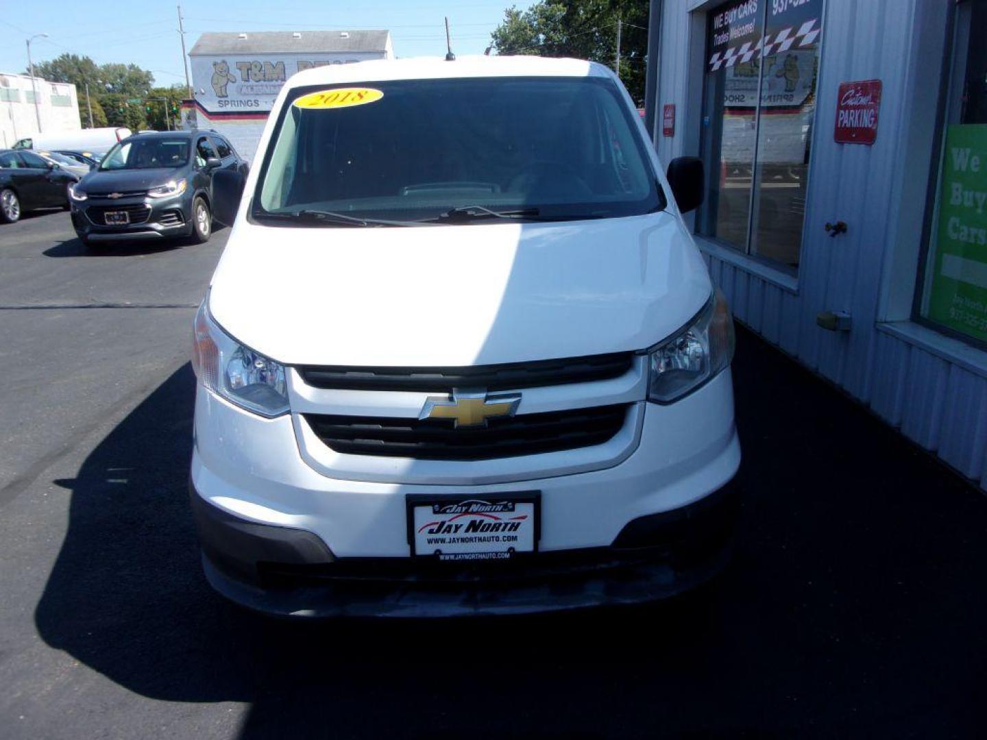 2018 WHITE CHEVROLET CITY EXPRESS LT (3N63M0ZN1JK) with an 2.0L engine, Automatic transmission, located at 501 E. Columbia St., Springfield, OH, 45503, (800) 262-7122, 39.925262, -83.801796 - *** 1 Owner *** Serviced and Detailed *** 2.0L *** FWD *** NICE *** Jay North Auto has offered hand picked vehicles since 1965! Our customer's enjoy a NO pressure buying experience with a small town feel. All of our vehicles get fully inspected and detailed. We are a preferred dealer for many l - Photo#1