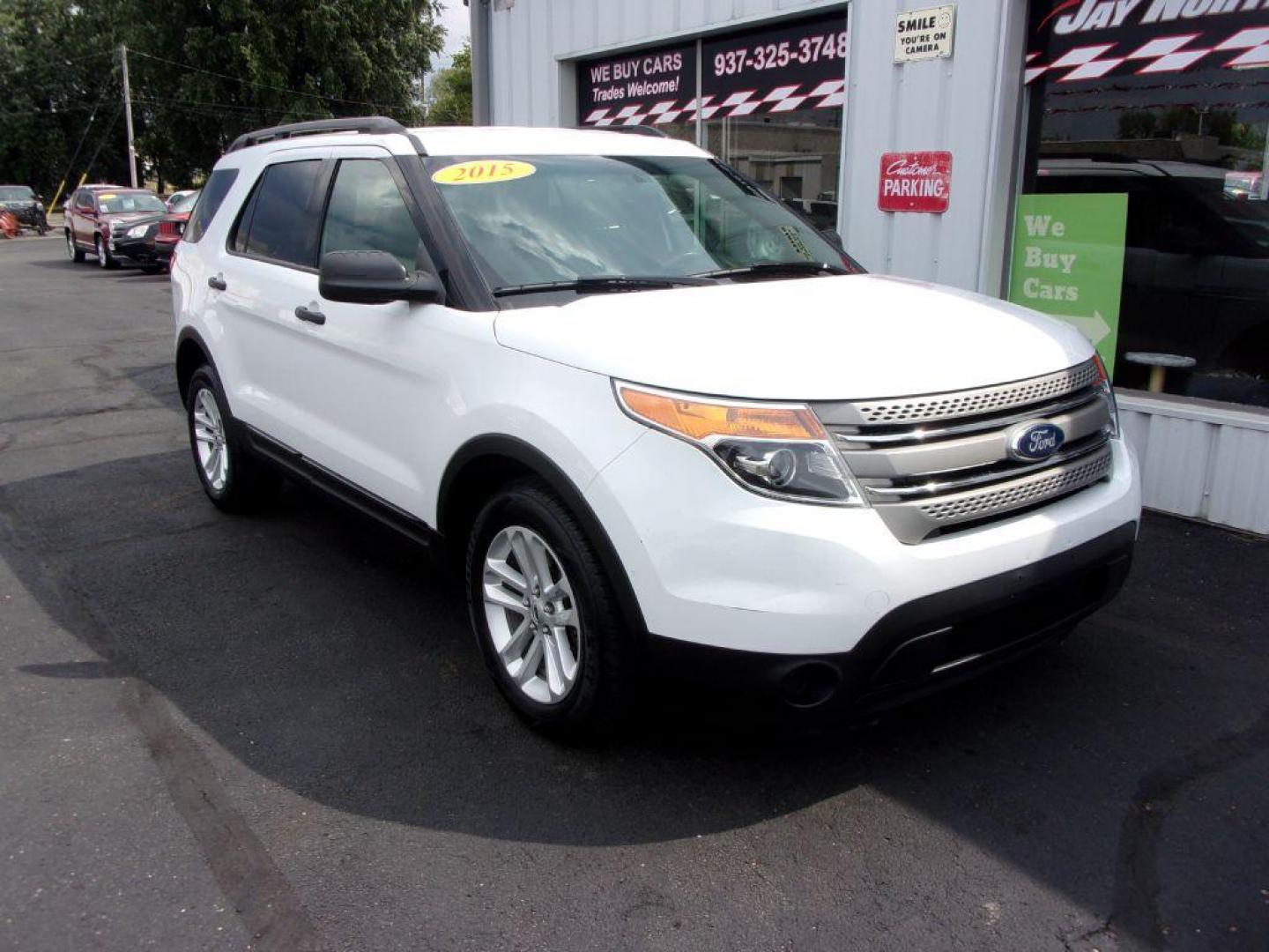 2015 WHITE FORD EXPLORER (1FM5K7B82FG) with an 3.5L engine, Automatic transmission, located at 501 E. Columbia St., Springfield, OH, 45503, (800) 262-7122, 39.925262, -83.801796 - ***1-Owner***Clean Carfax***New Tires***Base***3.5L V6***Serviced and Detailed*** Jay North Auto has offered hand picked vehicles since 1965! Our customer's enjoy a NO pressure buying experience with a small town feel. All of our vehicles get fully inspected and detailed. We are a preferred deal - Photo#2