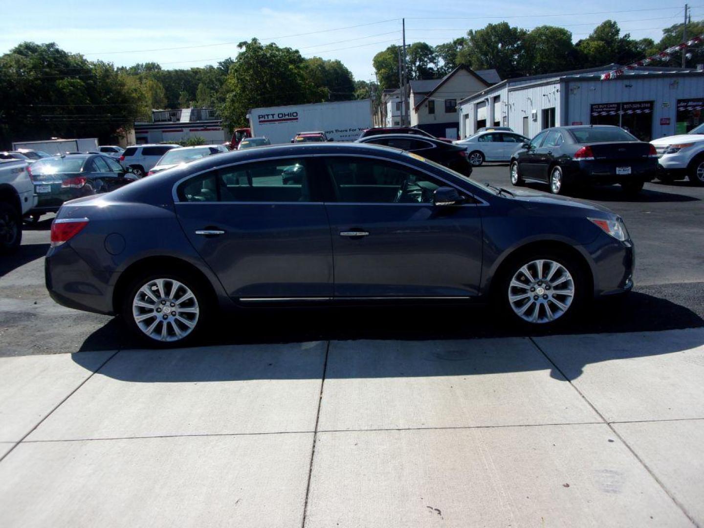 2013 BLUE BUICK LACROSSE LEATHER GROUP (1G4GC5E30DF) with an 3.6L engine, Automatic transmission, located at 501 E. Columbia St., Springfield, OH, 45503, (800) 262-7122, 39.925262, -83.801796 - ***Heated Leather Seating***New tires***LEATHER GROUP***SHARP***Seviced and Detailed*** Jay North Auto has offered hand picked vehicles since 1965! Our customer's enjoy a NO pressure buying experience with a small town feel. All of our vehicles get fully inspected and detailed. We are a preferre - Photo#0