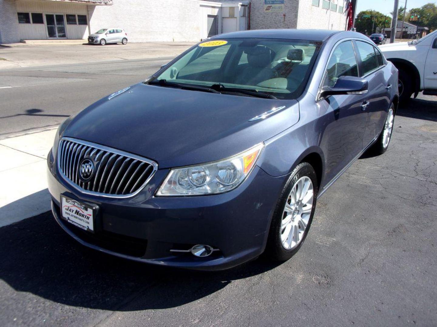 2013 BLUE BUICK LACROSSE LEATHER GROUP (1G4GC5E30DF) with an 3.6L engine, Automatic transmission, located at 501 E. Columbia St., Springfield, OH, 45503, (800) 262-7122, 39.925262, -83.801796 - ***Heated Leather Seating***New tires***LEATHER GROUP***SHARP***Seviced and Detailed*** Jay North Auto has offered hand picked vehicles since 1965! Our customer's enjoy a NO pressure buying experience with a small town feel. All of our vehicles get fully inspected and detailed. We are a preferre - Photo#6