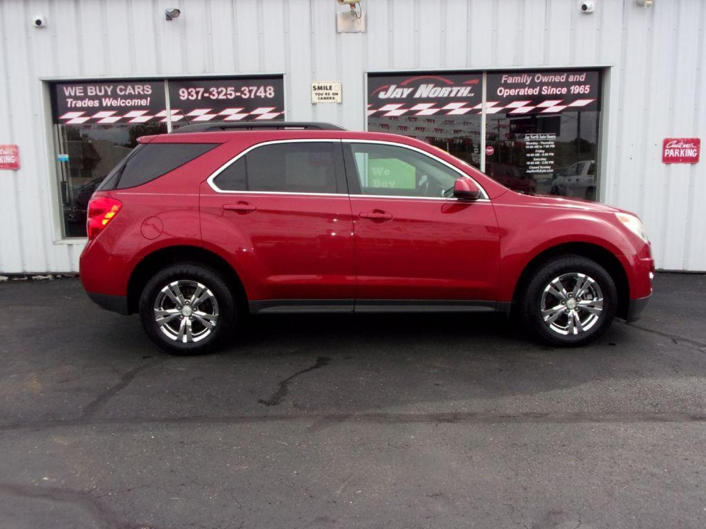 2014 RED CHEVROLET EQUINOX 2LT (1GNALCEKXEZ) with an 2.4L engine, Automatic transmission, located at 501 E. Columbia St., Springfield, OH, 45503, (800) 262-7122, 39.925262, -83.801796 - ***Clean Carfax***New Tires***2LT***Heated Leather Seating***Moon Roof***Serviced and Detailed*** Jay North Auto has offered hand picked vehicles since 1965! Our customer's enjoy a NO pressure buying experience with a small town feel. All of our vehicles get fully inspected and detailed. We are - Photo#0