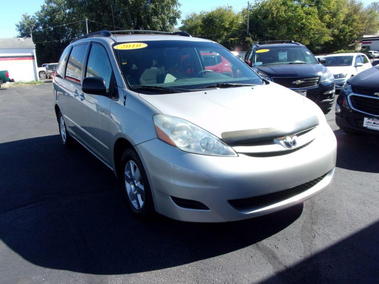 2010 SILVER TOYOTA SIENNA CE (5TDKK4CCXAS) with an 3.5L engine, Automatic transmission, located at 501 E. Columbia St., Springfield, OH, 45503, (800) 262-7122, 39.925262, -83.801796 - *** 2 Owner Clean CarFax w/ 35 Service Records *** CE *** 3.5L V6 *** Serviced and Detailed *** Jay North Auto has offered hand picked vehicles since 1965! Our customer's enjoy a NO pressure buying experience with a small town feel. All of our vehicles get fully inspected and detailed. We are a - Photo#2