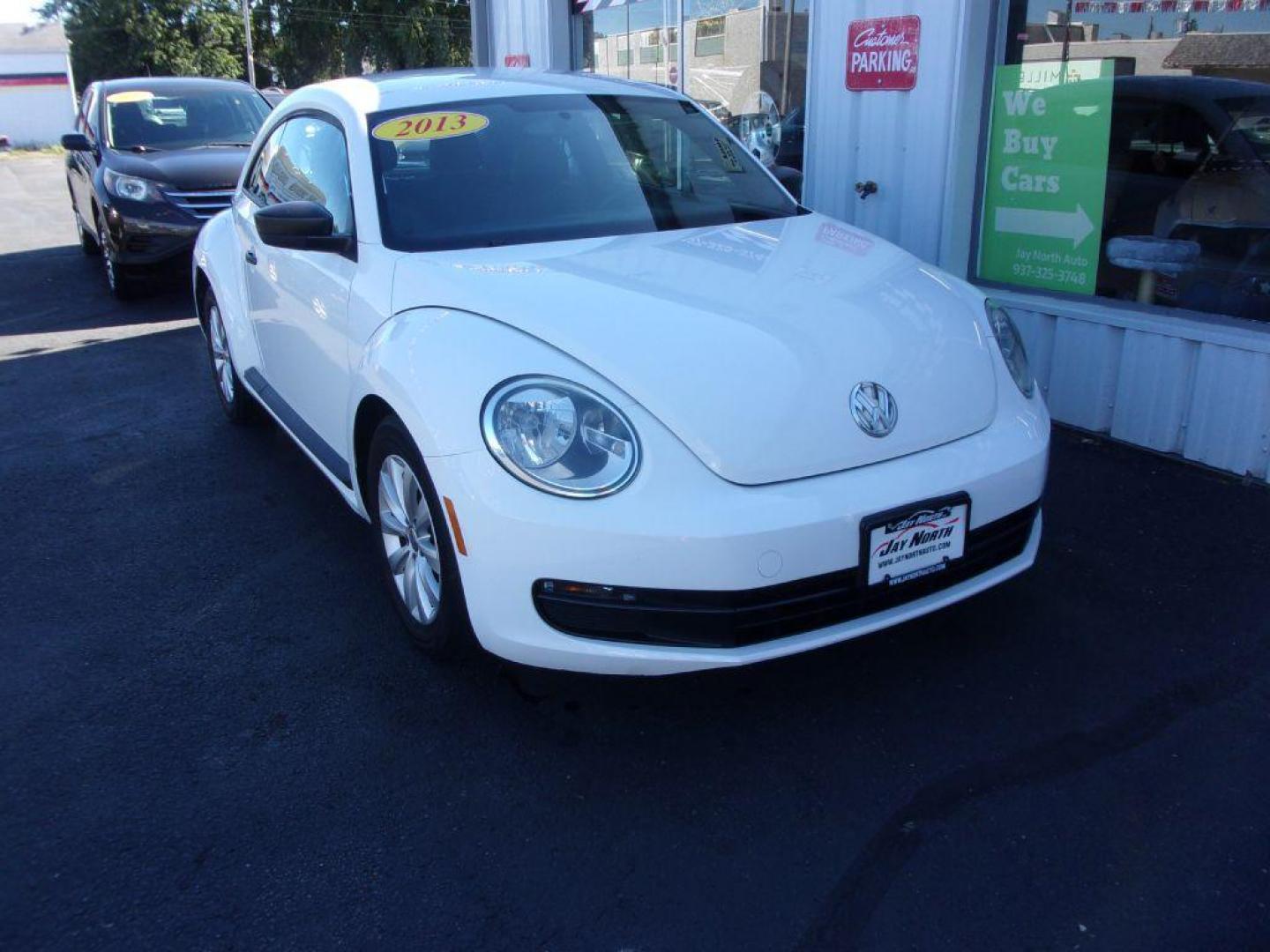 2013 WHITE VOLKSWAGEN BEETLE 2.5L (3VWFP7AT4DM) with an 2.5L engine, Automatic transmission, located at 501 E. Columbia St., Springfield, OH, 45503, (800) 262-7122, 39.925262, -83.801796 - ***Only 84k Miles***2.5L***SHARP***VW Beetle***Serviced and Detailed*** Jay North Auto has offered hand picked vehicles since 1965! Our customer's enjoy a NO pressure buying experience with a small town feel. All of our vehicles get fully inspected and detailed. We are a preferred dealer for man - Photo#2