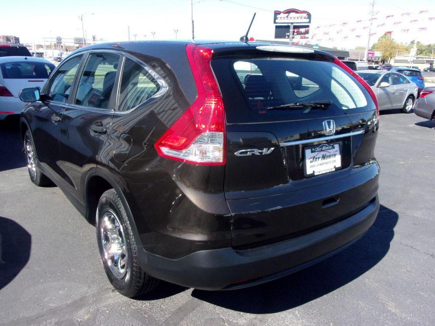 2013 BROWN HONDA CR-V LX (5J6RM3H38DL) with an 2.4L engine, Automatic transmission, located at 501 E. Columbia St., Springfield, OH, 45503, (800) 262-7122, 39.925262, -83.801796 - *** New Tires *** LX *** FWD *** Serviced and Detailed *** 21 Service Records on Clean CarFax *** Jay North Auto has offered hand picked vehicles since 1965! Our customer's enjoy a NO pressure buying experience with a small town feel. All of our vehicles get fully inspected and detailed. We are - Photo#5