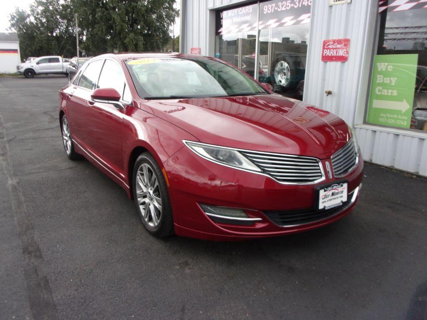 2013 RED LINCOLN MKZ HYBRID (3LN6L2LU5DR) with an 2.0L engine, Continuously Variable transmission, located at 501 E. Columbia St., Springfield, OH, 45503, (800) 262-7122, 39.925262, -83.801796 - *** Leather *** Moonroof ** Premium Audio ** Back Up Camera *** Hybrid *** Jay North Auto has offered hand picked vehicles since 1965! Our customer's enjoy a NO pressure buying experience with a small town feel. All of our vehicles get fully inspected and detailed. We are a preferred dealer for - Photo#2