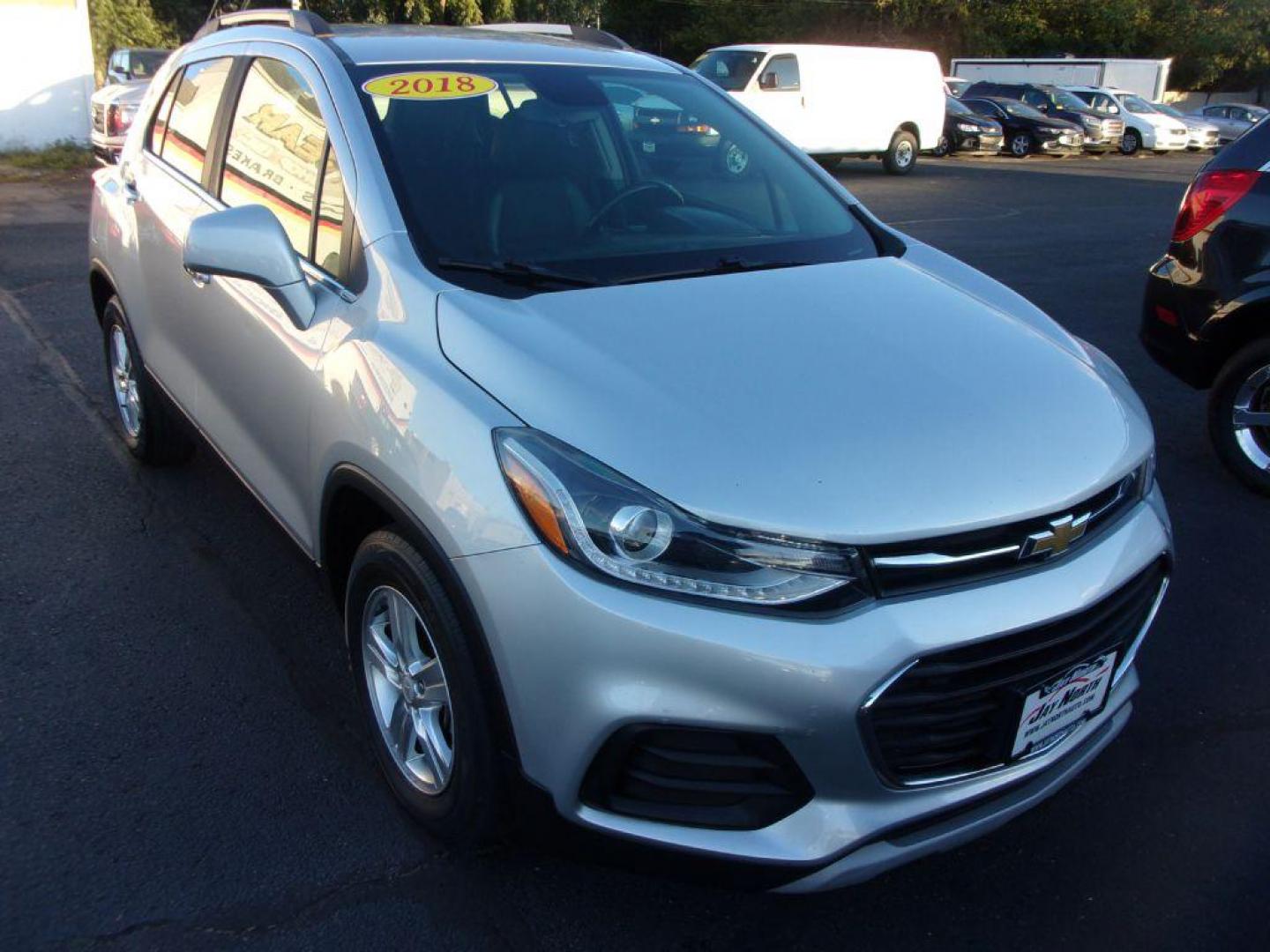 2018 SILVER CHEVROLET TRAX 1LT (KL7CJLSB9JB) with an 1.4L engine, Automatic transmission, located at 501 E. Columbia St., Springfield, OH, 45503, (800) 262-7122, 39.925262, -83.801796 - *** Serviced and Detailed *** LT *** Back Up Camera *** FWD *** NICE *** Jay North Auto has offered hand picked vehicles since 1965! Our customer's enjoy a NO pressure buying experience with a small town feel. All of our vehicles get fully inspected and detailed. We are a preferred dealer for ma - Photo#1