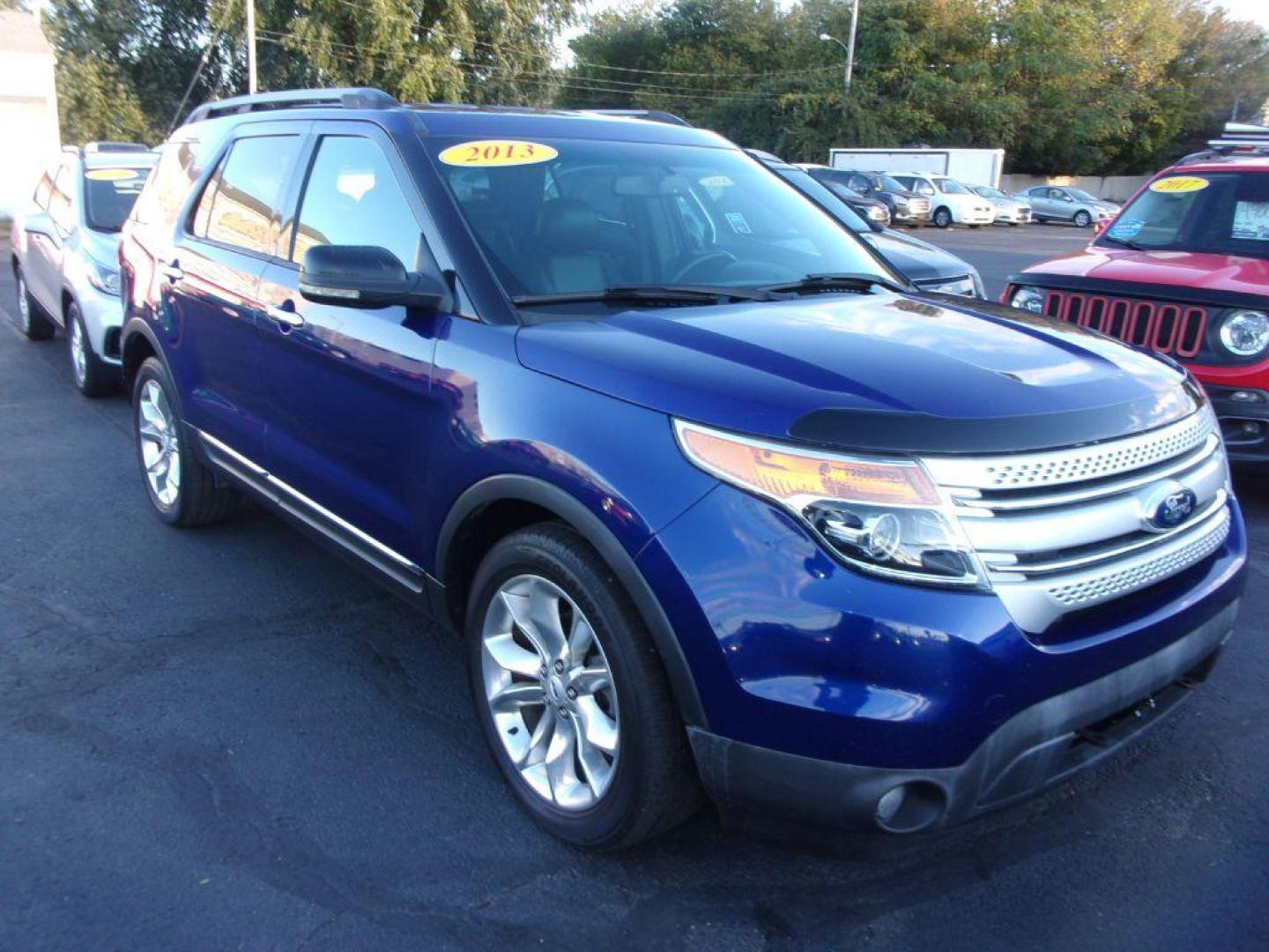 2013 BLUE FORD EXPLORER XLT (1FM5K7D82DG) with an 3.5L engine, Automatic transmission, located at 501 E. Columbia St., Springfield, OH, 45503, (800) 262-7122, 39.925262, -83.801796 - *** 1 Owner *** XLT *** V6 FWD *** Rear Camera *** Premium Audio *** Power lift Gate *** Blind Spot *** Ford Sync *** 3RD Row Seating *** Serviced and Detailed *** Jay North Auto has offered hand picked vehicles since 1965! Our customer's enjoy a NO pressure buying experience with a small town - Photo#1