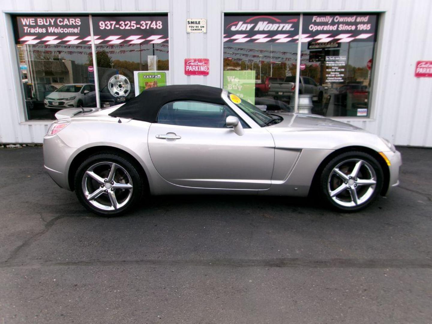 2008 SILVER SATURN SKY REDLINE (1G8MG35X38Y) with an 2.0L engine, 6-Speed Manual transmission, located at 501 E. Columbia St., Springfield, OH, 45503, (800) 262-7122, 39.925262, -83.801796 - *** Clean CarFax w/ good service history *** Serviced and Detailed including new Turbo *** Loaded *** Jay North Auto has offered hand picked vehicles since 1965! Our customer's enjoy a NO pressure buying experience with a small town feel. All of our vehicles get fully inspected and detailed. We - Photo#0