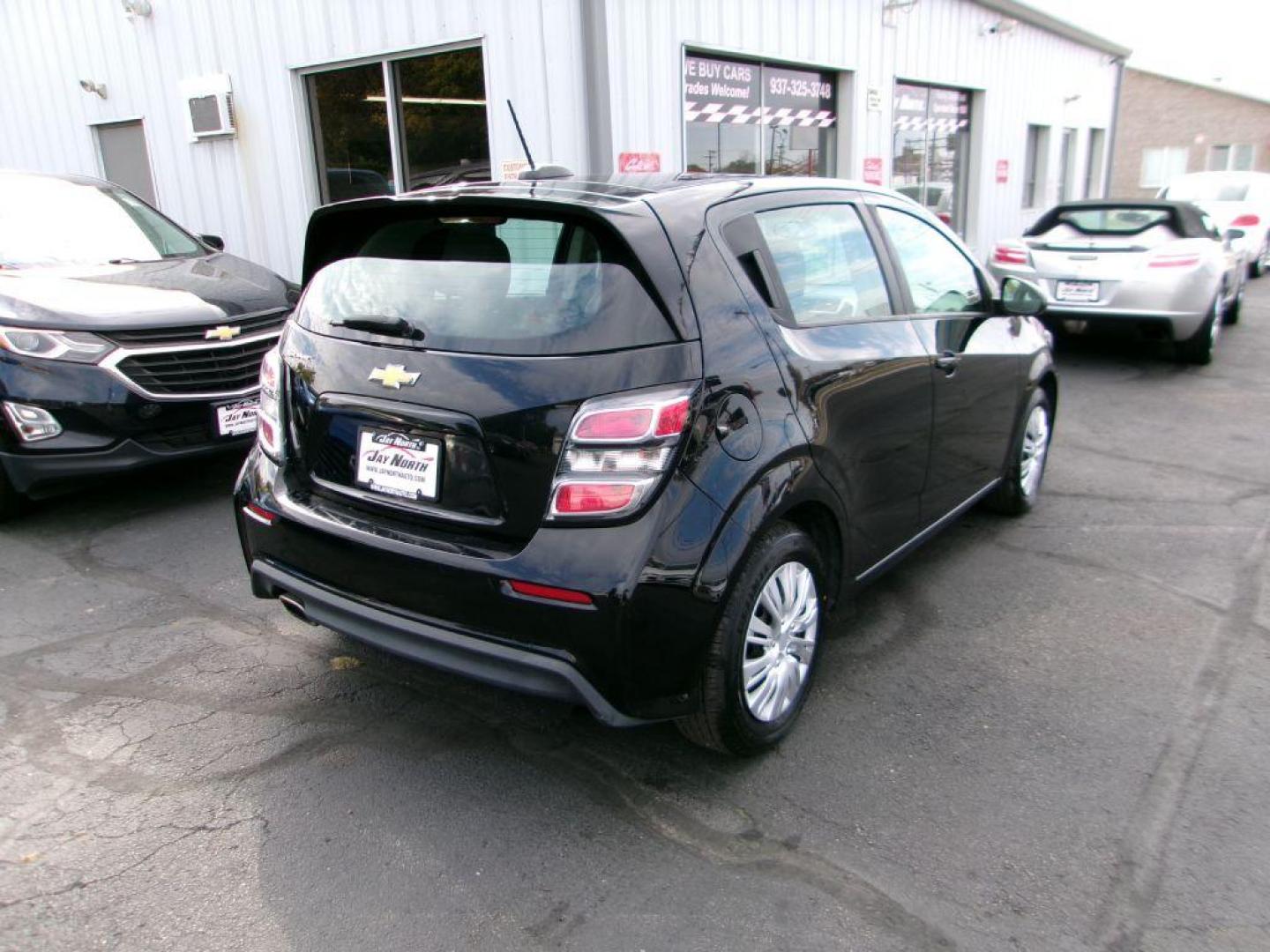 2018 BLACK CHEVROLET SONIC LT (1G1JG6SH4J4) with an 1.8L engine, Automatic transmission, located at 501 E. Columbia St., Springfield, OH, 45503, (800) 262-7122, 39.925262, -83.801796 - Photo#2