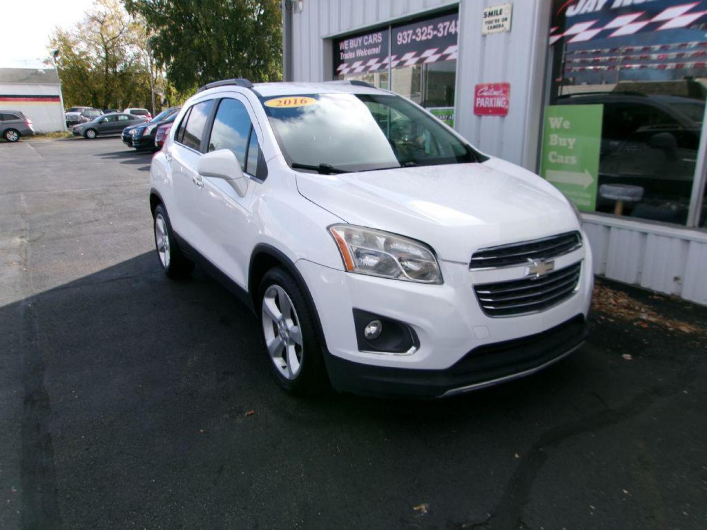 2016 WHITE CHEVROLET TRAX LTZ (3GNCJMSB9GL) with an 1.4L engine, Automatic transmission, located at 501 E. Columbia St., Springfield, OH, 45503, (800) 262-7122, 39.925262, -83.801796 - ***New Tires***LTZ***Heated Leather Seating***Back-up Camera***Serviced and Detailed*** Jay North Auto has offered hand picked vehicles since 1965! Our customer's enjoy a NO pressure buying experience with a small town feel. All of our vehicles get fully inspected and detailed. We are a preferre - Photo#2