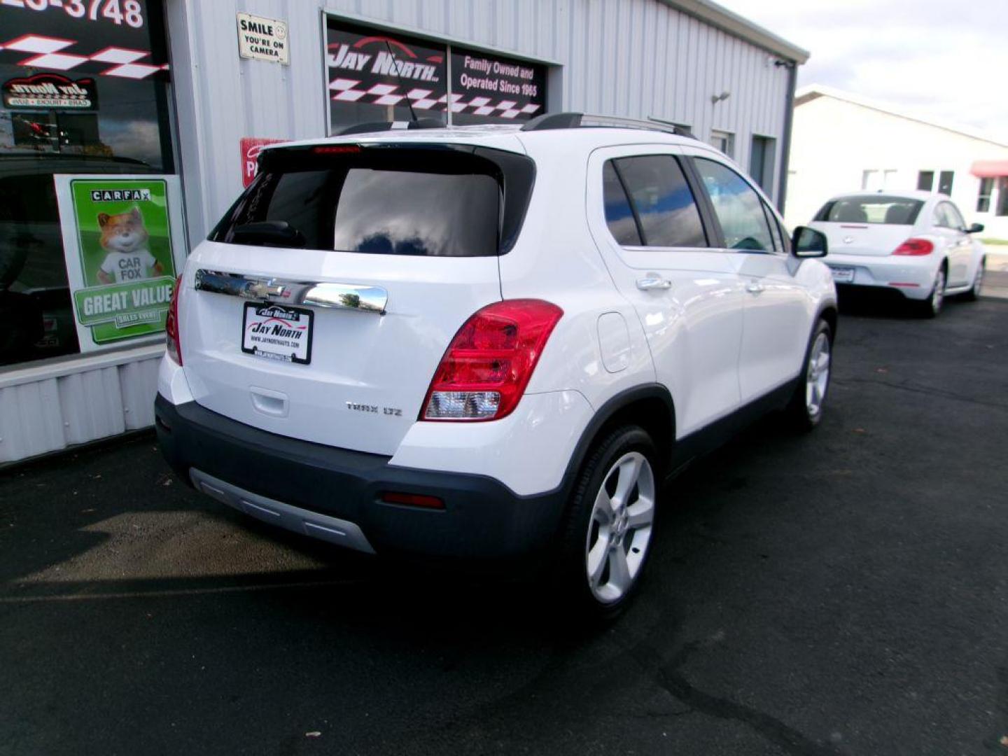 2016 WHITE CHEVROLET TRAX LTZ (3GNCJMSB9GL) with an 1.4L engine, Automatic transmission, located at 501 E. Columbia St., Springfield, OH, 45503, (800) 262-7122, 39.925262, -83.801796 - ***New Tires***LTZ***Heated Leather Seating***Back-up Camera***Serviced and Detailed*** Jay North Auto has offered hand picked vehicles since 1965! Our customer's enjoy a NO pressure buying experience with a small town feel. All of our vehicles get fully inspected and detailed. We are a preferre - Photo#3