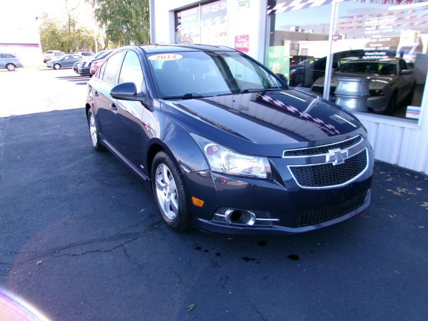 2014 BLACK CHEVROLET CRUZE LT (1G1PC5SBXE7) with an 1.4L engine, Automatic transmission, located at 501 E. Columbia St., Springfield, OH, 45503, (800) 262-7122, 39.925262, -83.801796 - ***Clean Carfax***LT***Only 84k Miles***Serviced and Detailed*** Jay North Auto has offered hand picked vehicles since 1965! Our customer's enjoy a NO pressure buying experience with a small town feel. All of our vehicles get fully inspected and detailed. We are a preferred dealer for many local - Photo#2