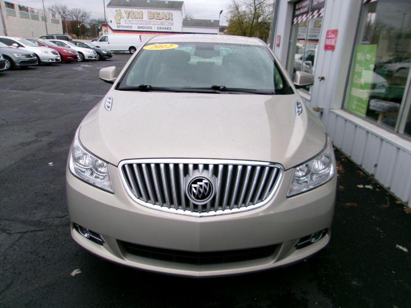 2012 GOLD BUICK LACROSSE PREMIUM (1G4GD5E3XCF) with an 3.6L engine, Automatic transmission, located at 501 E. Columbia St., Springfield, OH, 45503, (800) 262-7122, 39.925262, -83.801796 - Photo#2