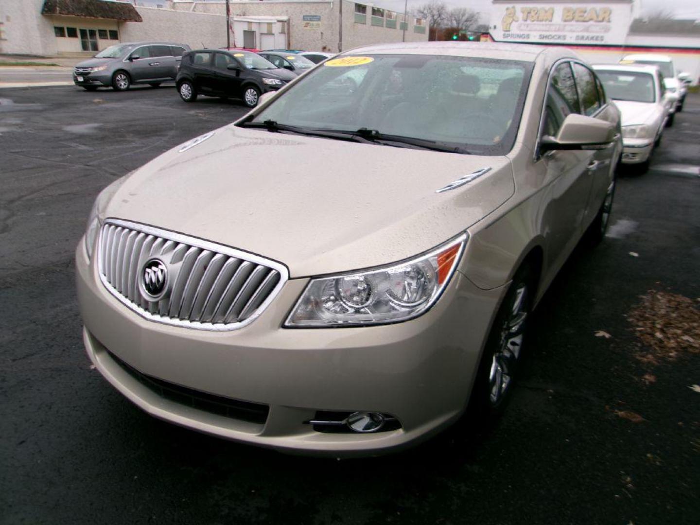 2012 GOLD BUICK LACROSSE PREMIUM (1G4GD5E3XCF) with an 3.6L engine, Automatic transmission, located at 501 E. Columbia St., Springfield, OH, 45503, (800) 262-7122, 39.925262, -83.801796 - Photo#3