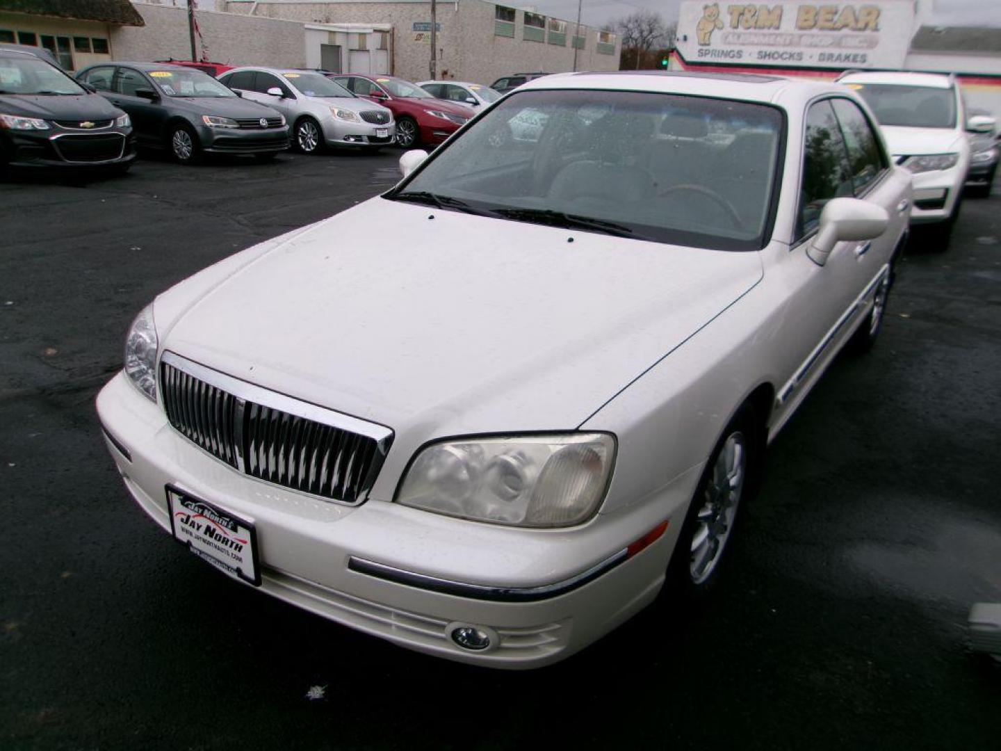 2004 WHITE HYUNDAI XG 350 L (KMHFU45E24A) with an 3.5L engine, Automatic transmission, located at 501 E. Columbia St., Springfield, OH, 45503, (800) 262-7122, 39.925262, -83.801796 - *** Serviced and Detailed *** 3.5L V6 *** 23 Service Records w/ Clean CarFax *** Jay North Auto has offered hand picked vehicles since 1965! Our customer's enjoy a NO pressure buying experience with a small town feel. All of our vehicles get fully inspected and detailed. We are a preferred de - Photo#3