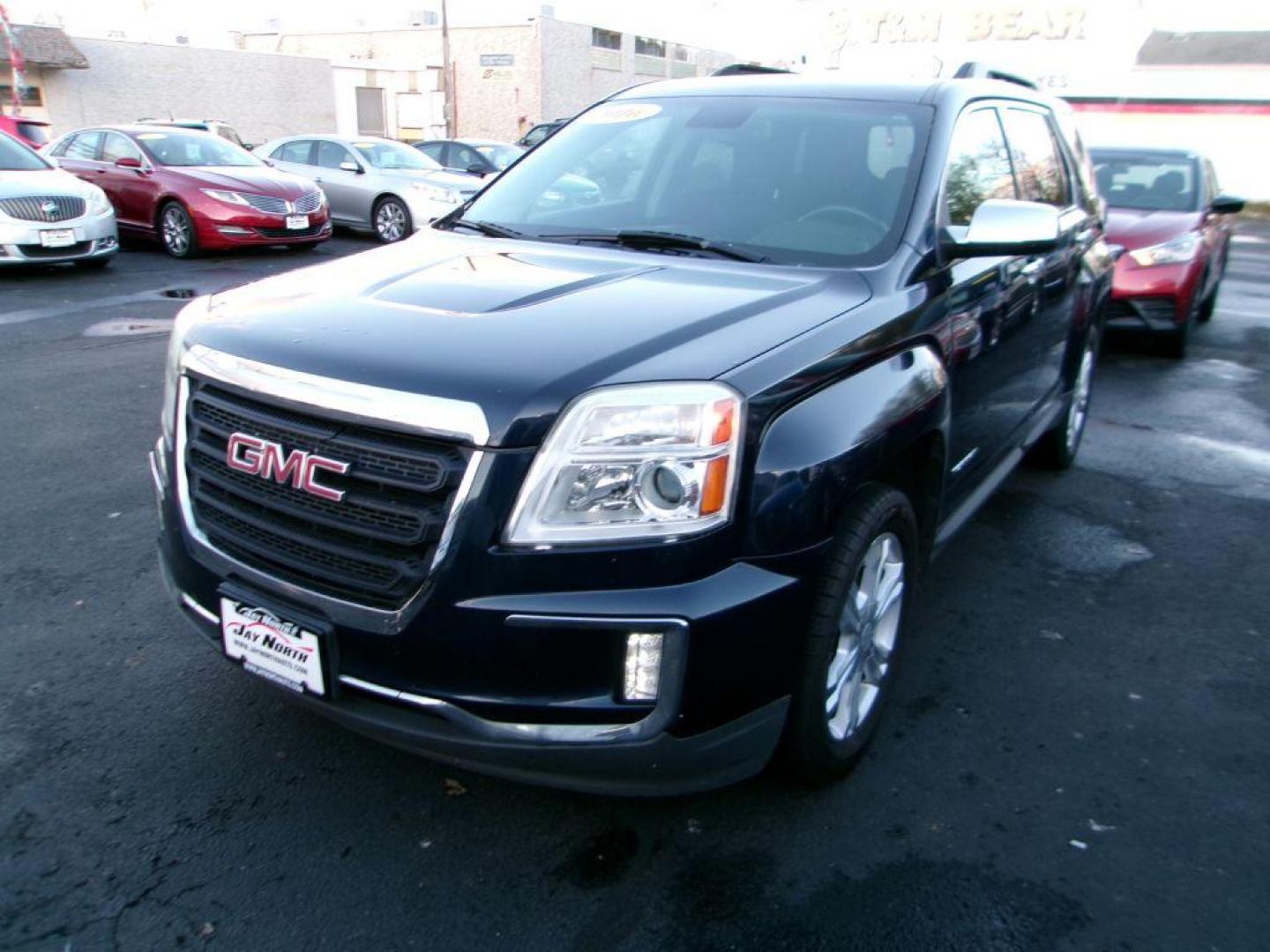 2016 BLUE GMC TERRAIN SLE (2GKALNEKXG6) with an 2.4L engine, Automatic transmission, located at 501 E. Columbia St., Springfield, OH, 45503, (800) 262-7122, 39.925262, -83.801796 - *** SLE *** FWD *** Serviced and Detailed *** Remote Start *** Back Up Camera *** Jay North Auto has offered hand picked vehicles since 1965! Our customer's enjoy a NO pressure buying experience with a small town feel. All of our vehicles get fully inspected and detailed. We are a preferred dea - Photo#3