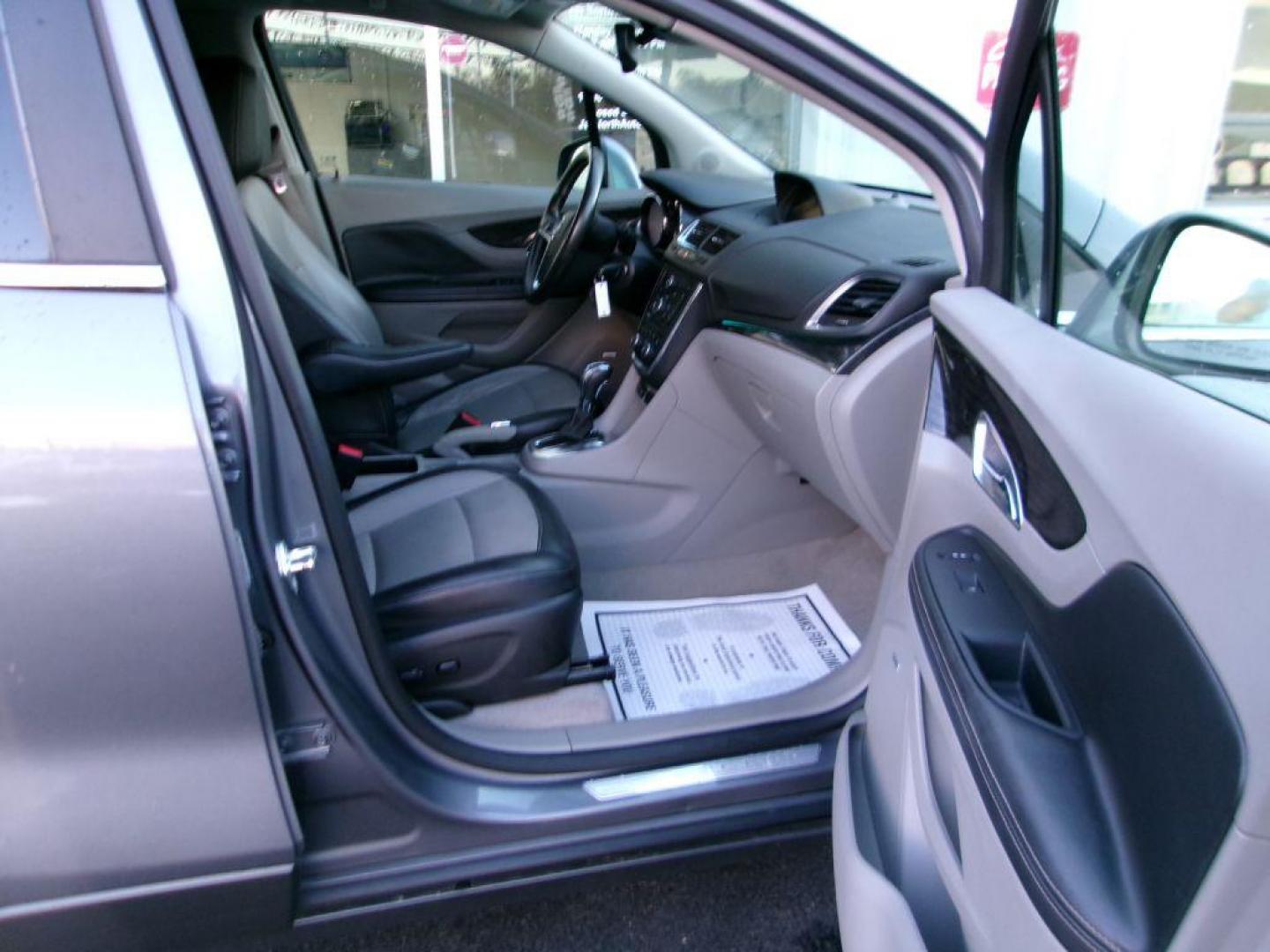 2015 GRAY BUICK ENCORE PREMIUM (KL4CJHSB2FB) with an 1.4L engine, Automatic transmission, located at 501 E. Columbia St., Springfield, OH, 45503, (800) 262-7122, 39.925262, -83.801796 - Photo#16