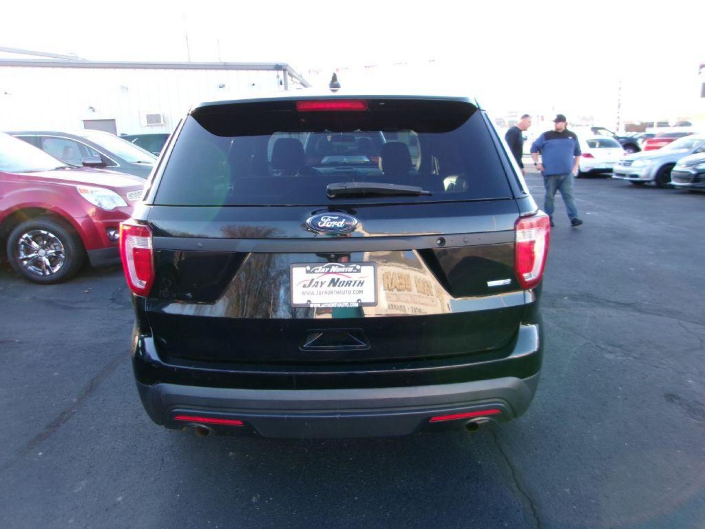 2017 BLACK FORD EXPLORER POLICE INTERCEPTOR (1FM5K8AR7HG) with an 3.7L engine, Automatic transmission, located at 501 E. Columbia St., Springfield, OH, 45503, (800) 262-7122, 39.925262, -83.801796 - Photo#3