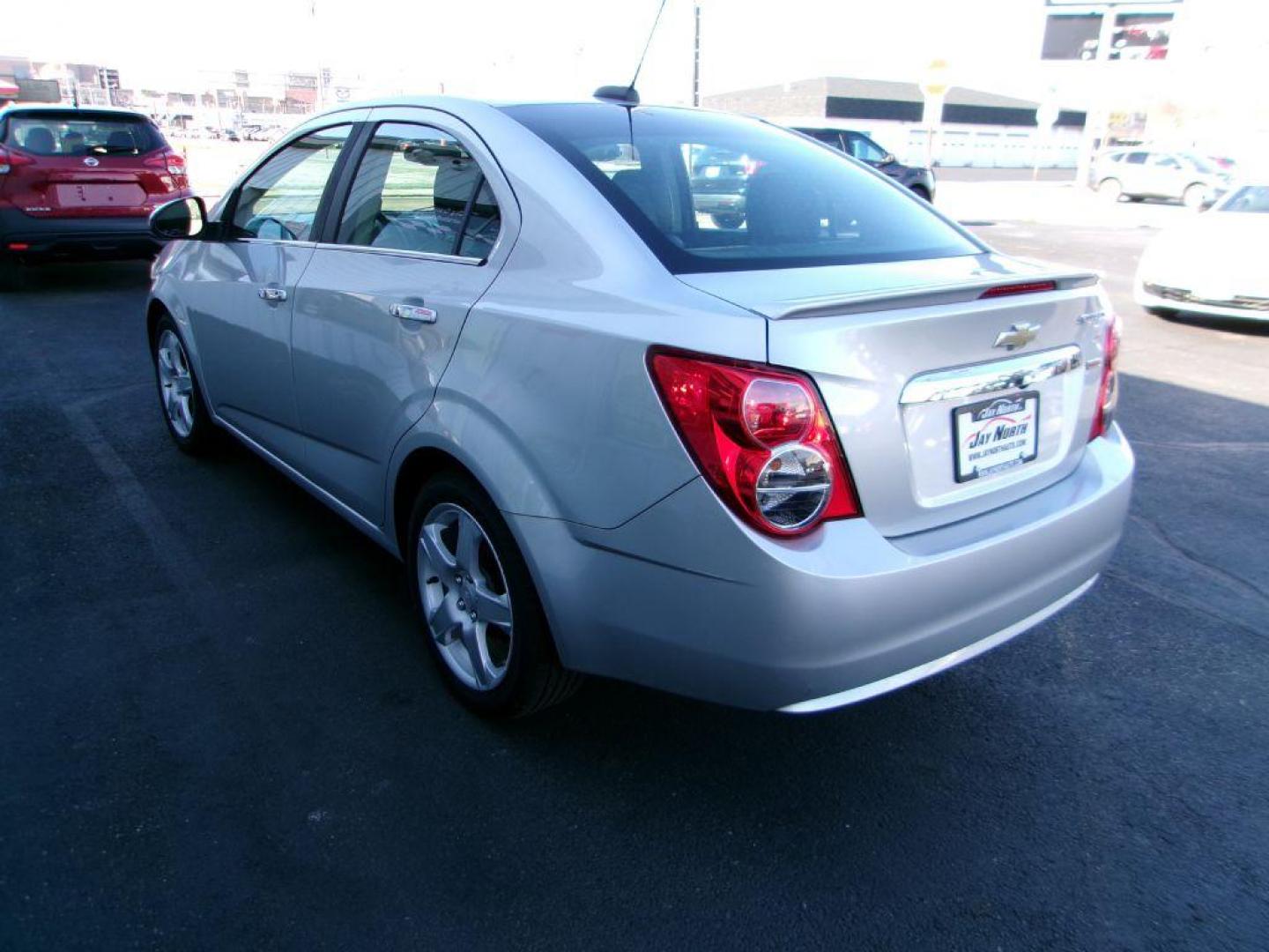 2015 SILVER CHEVROLET SONIC LTZ (1G1JE5SBXF4) with an 1.4L engine, Automatic transmission, located at 501 E. Columbia St., Springfield, OH, 45503, (800) 262-7122, 39.925262, -83.801796 - *** LTZ *** Leather *** Remote Start *** Serviced and Detailed *** Jay North Auto has offered hand picked vehicles since 1965! Our customer's enjoy a NO pressure buying experience with a small town feel. All of our vehicles get fully inspected and detailed. We are a preferred dealer for many lo - Photo#5